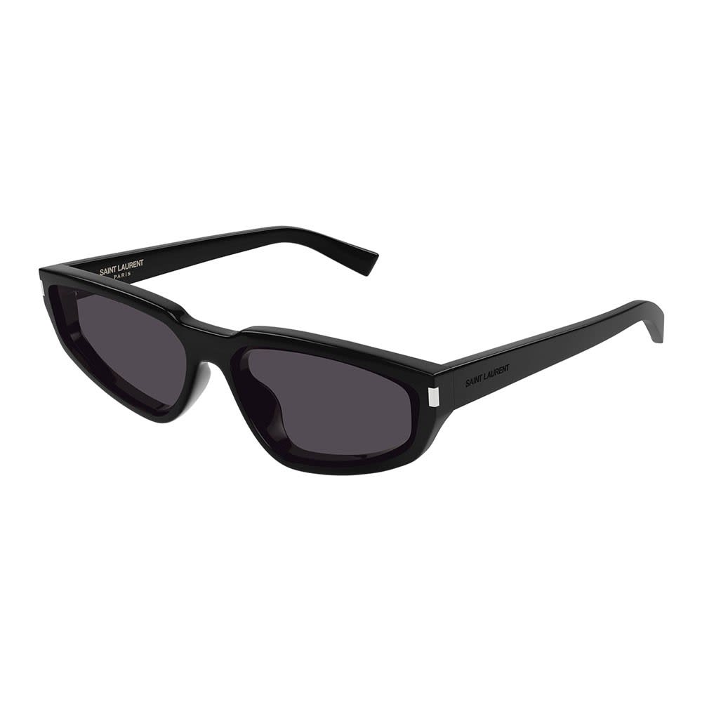 Saint Laurent Sunglasses In Nero/grigio