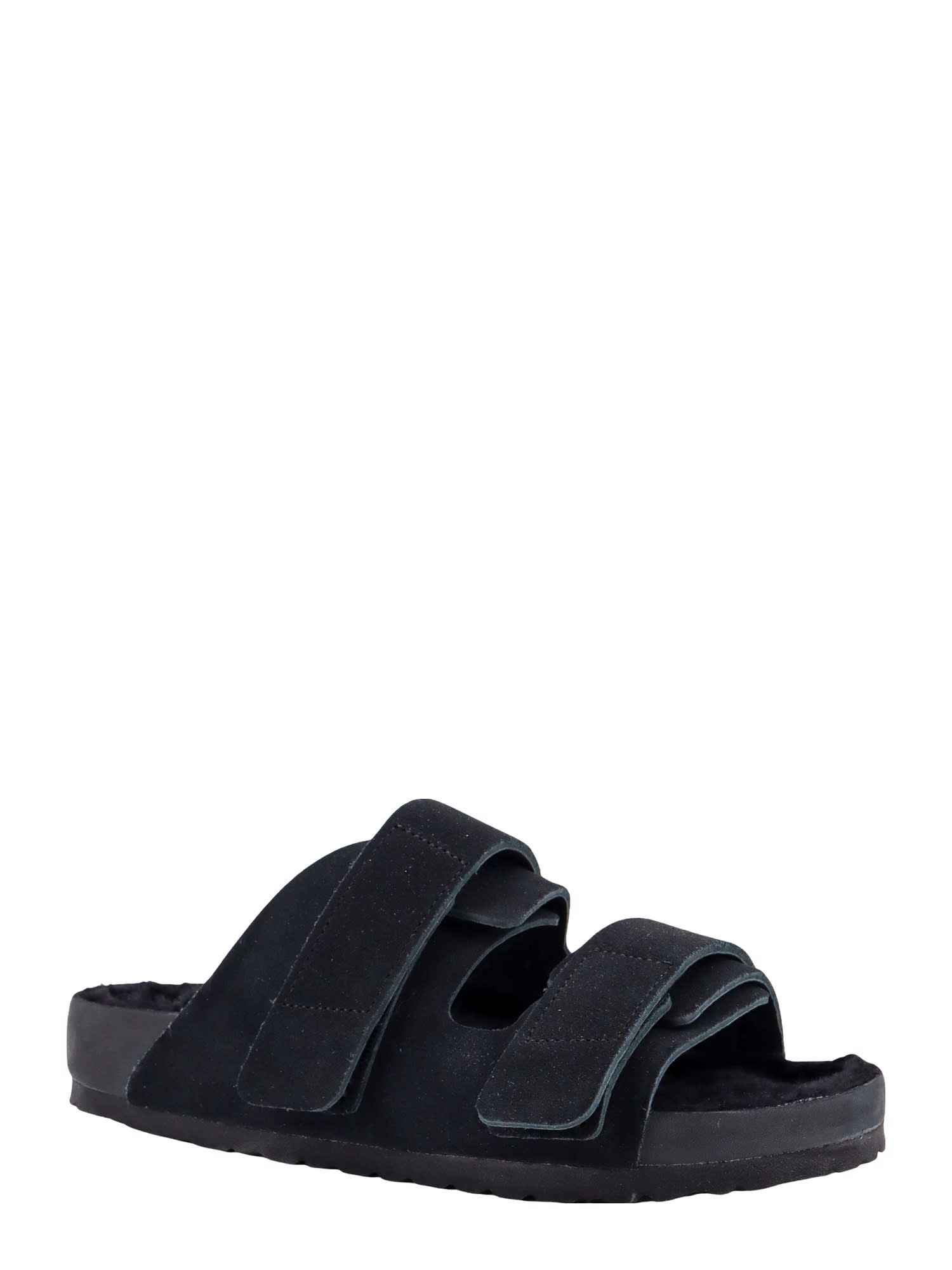 Shop Birkenstock Uji Handstitch Sandals In Black