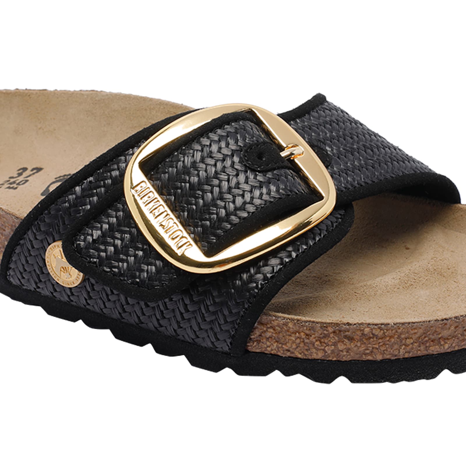 Birkenstock Madrid Buckle-detail Sandals In Black