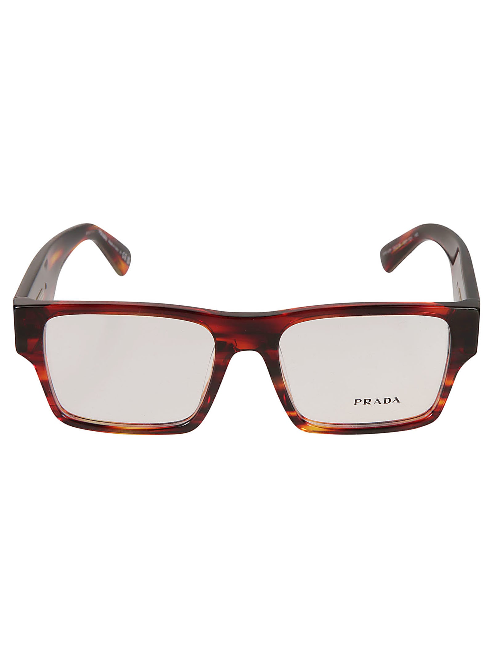 Shop Prada Square Lense Glasses In 13o1o1