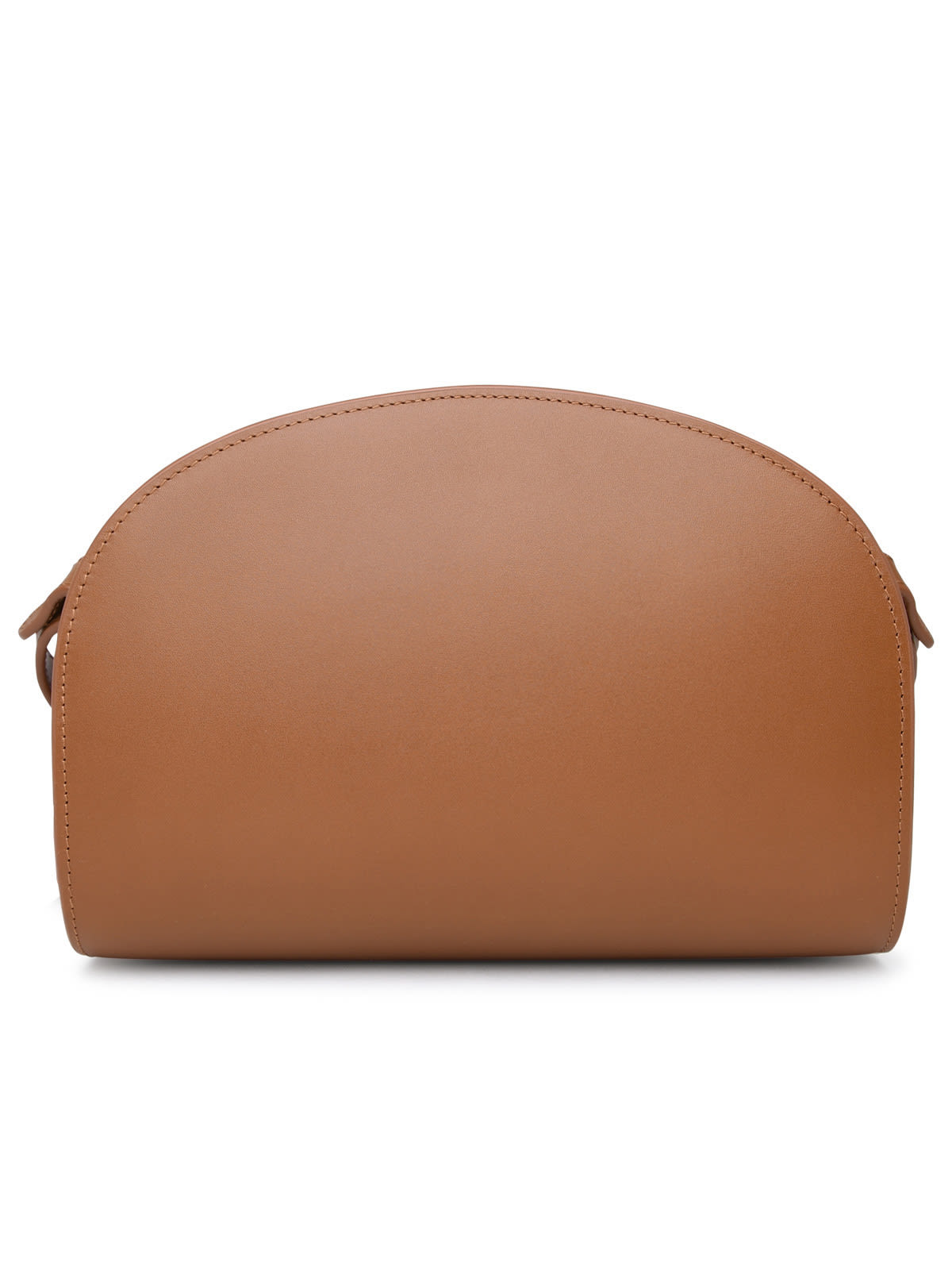 A.P.C Demi-Lune Leather Crossbody Bag - Brown