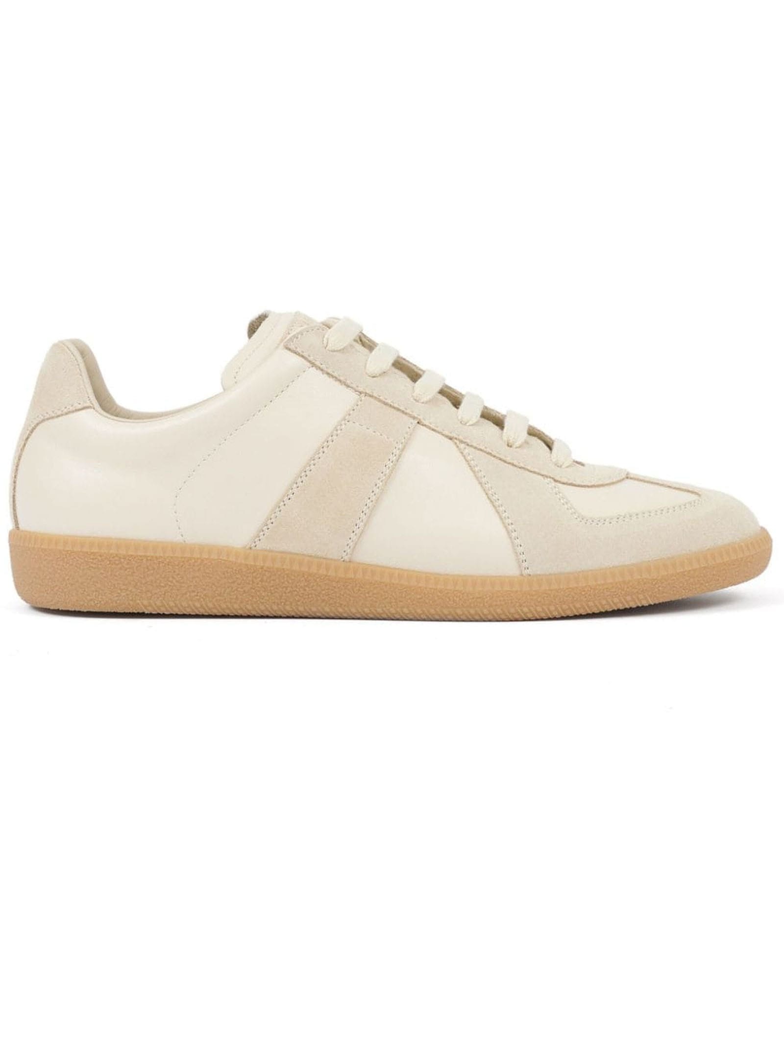 Shop Maison Margiela Sneakers Beige