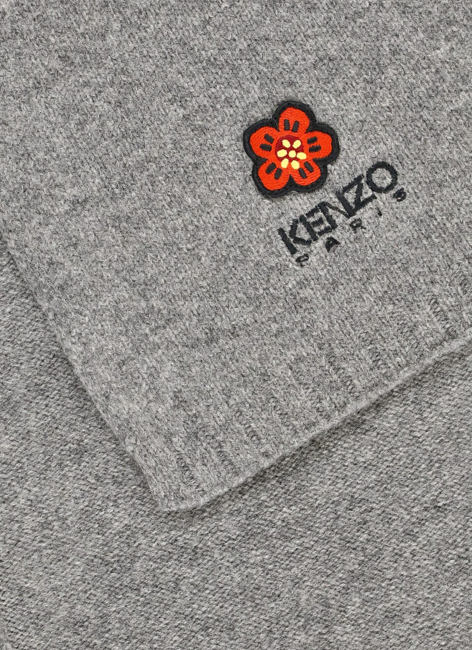 Shop Kenzo Boke Flower Wool Scarf