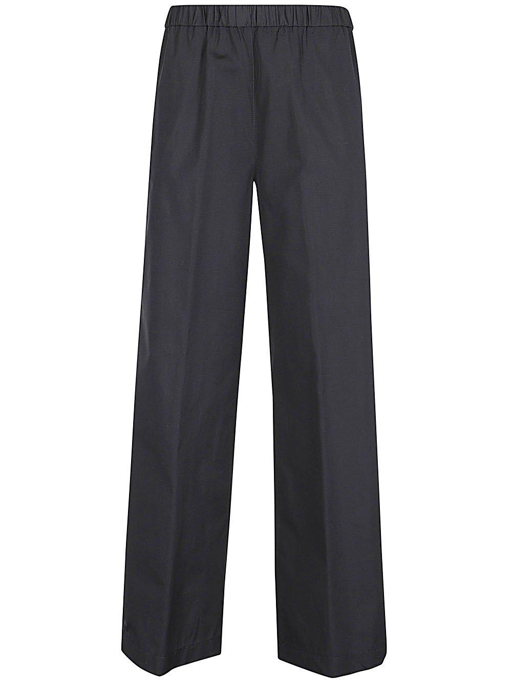 Wide-leg Elasticated-waistband Trousers