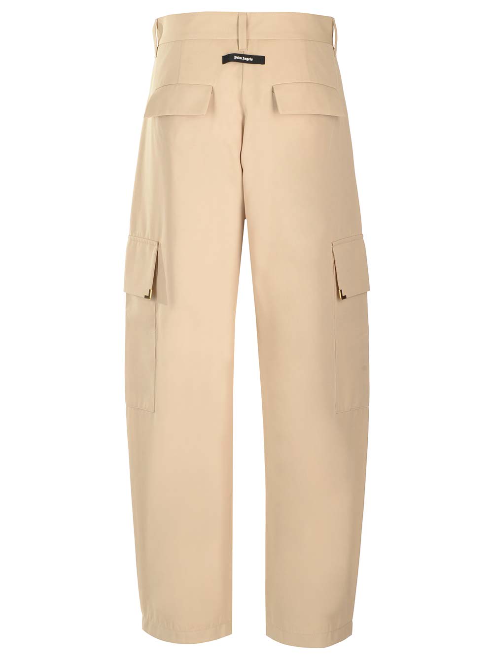 Shop Palm Angels Beige Carrot Cargo Pants