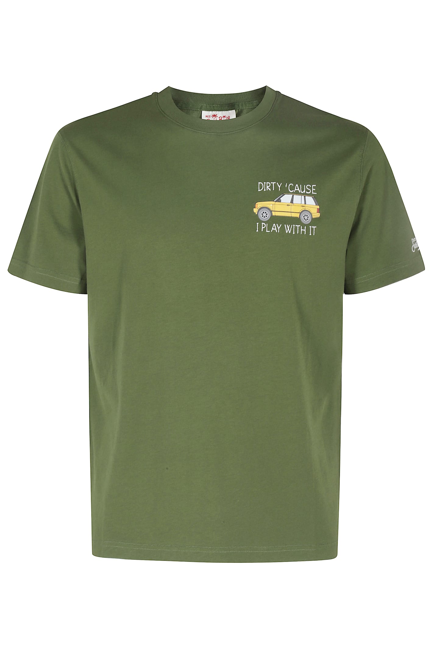 Mc2 Saint Barth Cotton Classic Tshirt In Green