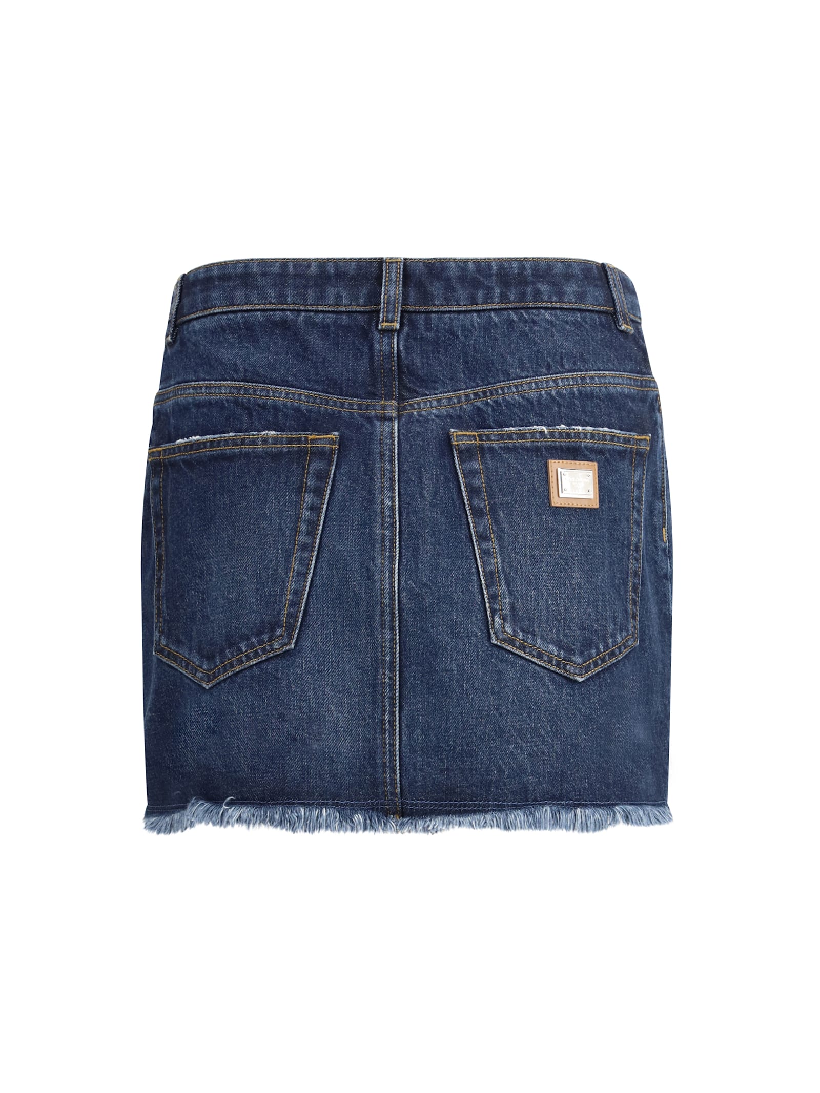 Dolce & Gabbana Women Denim Miniskirt In Blue