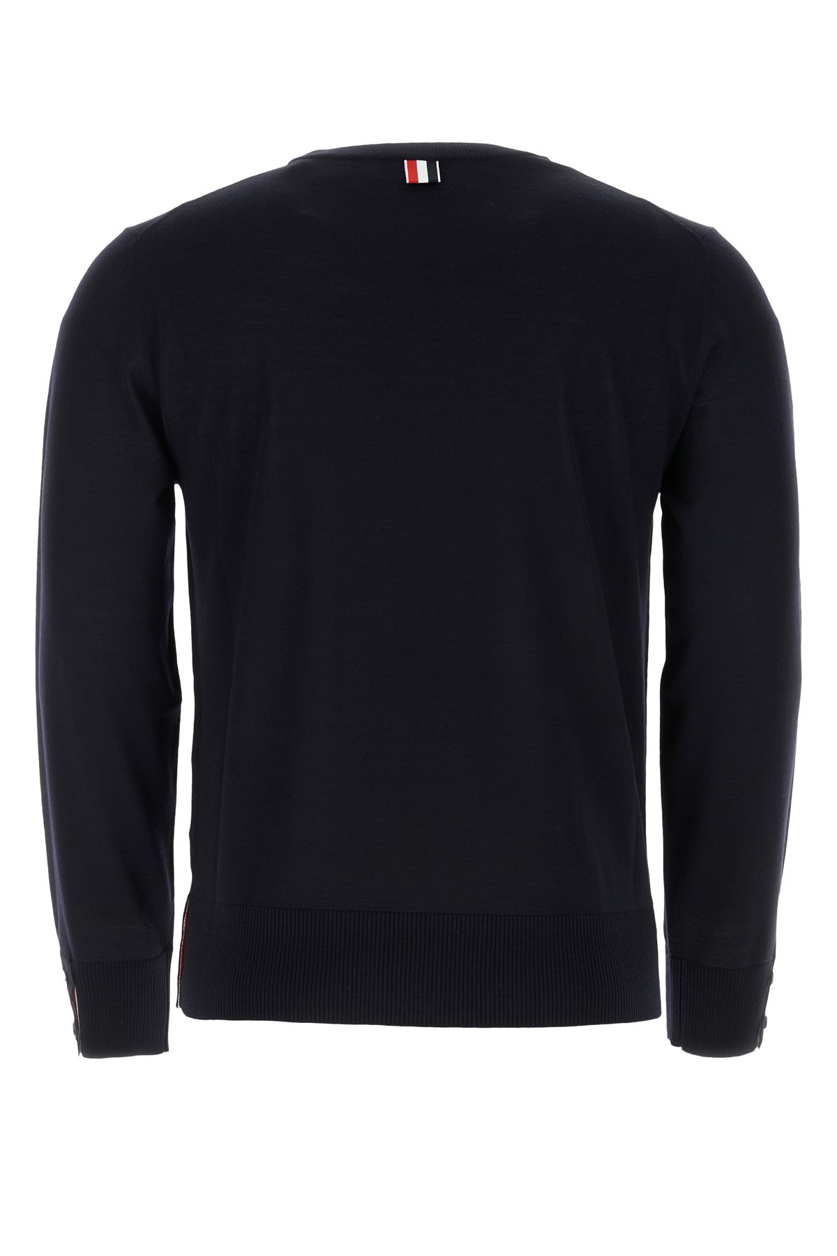 Shop Thom Browne Midnight Blue Wool Sweater In Navy