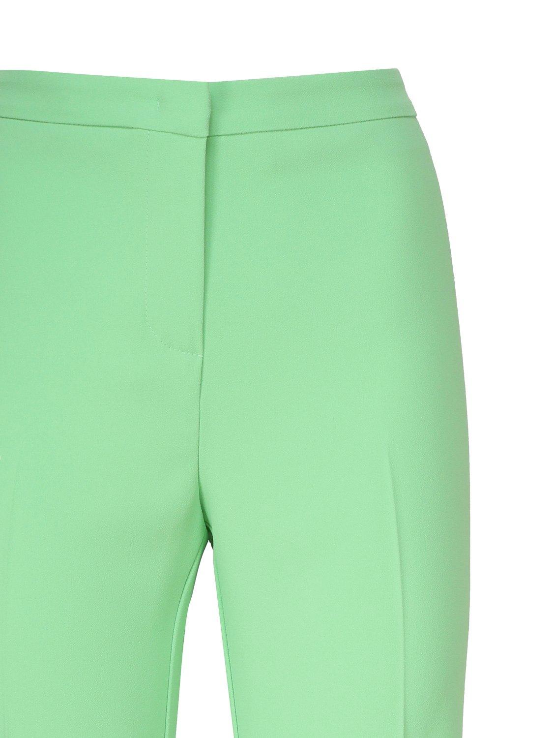 Shop Pinko High-waist Straight-leg Trousers In Verde