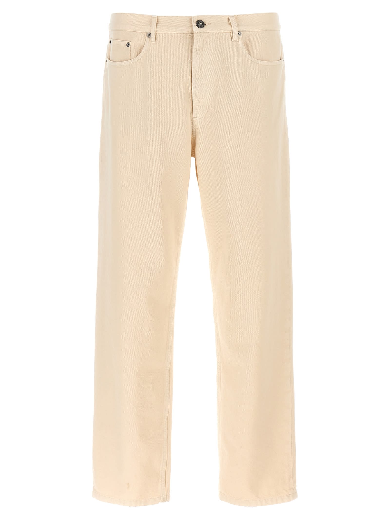 Shop Apc Martin Jeans In Beige