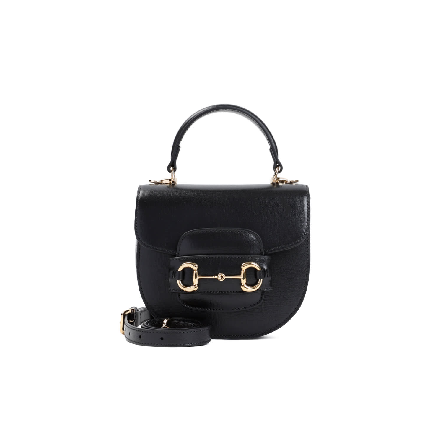 Shop Gucci Mini Horsebit 1955 Tote Bag In Black