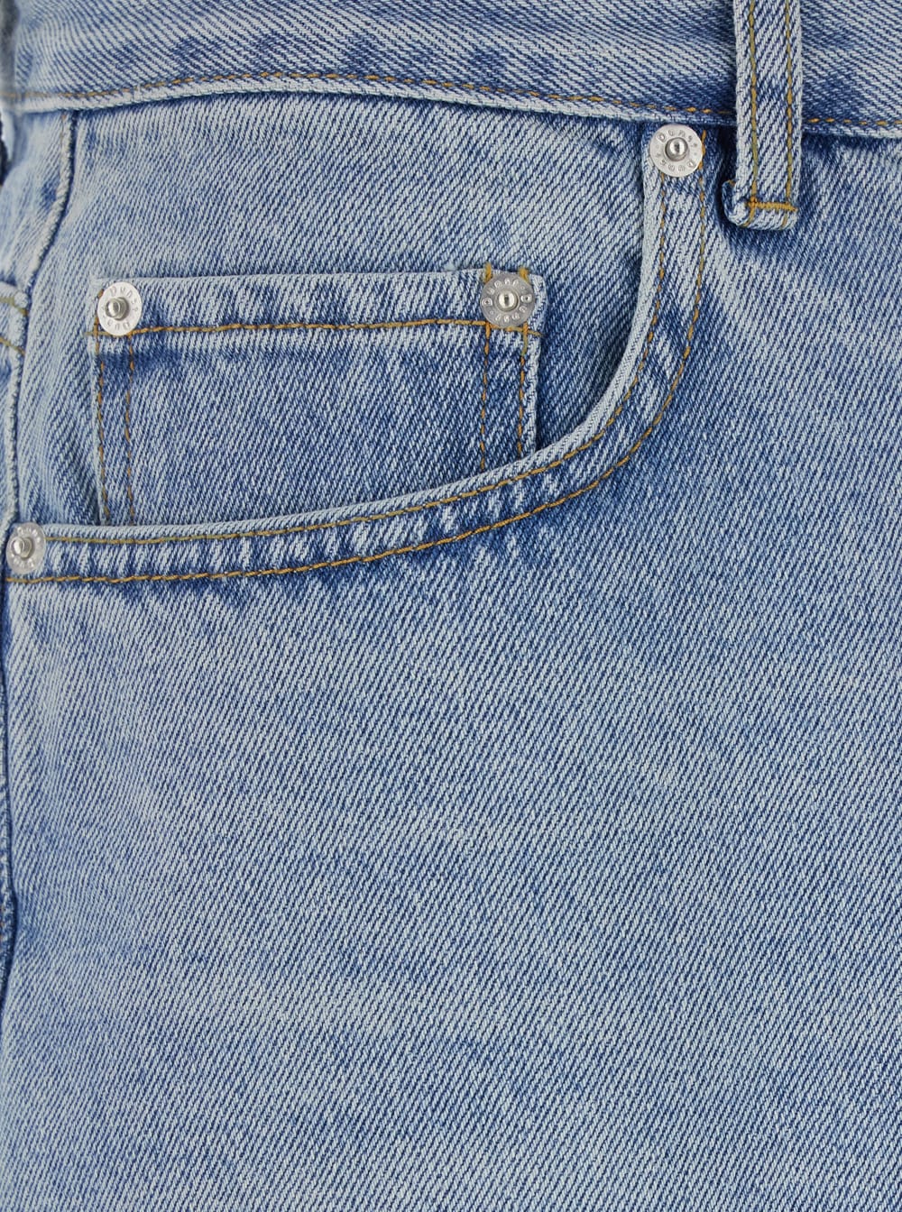 Dunst Light Blue Five Pocket Jeans With Logo Patch On The Back In Light Blue