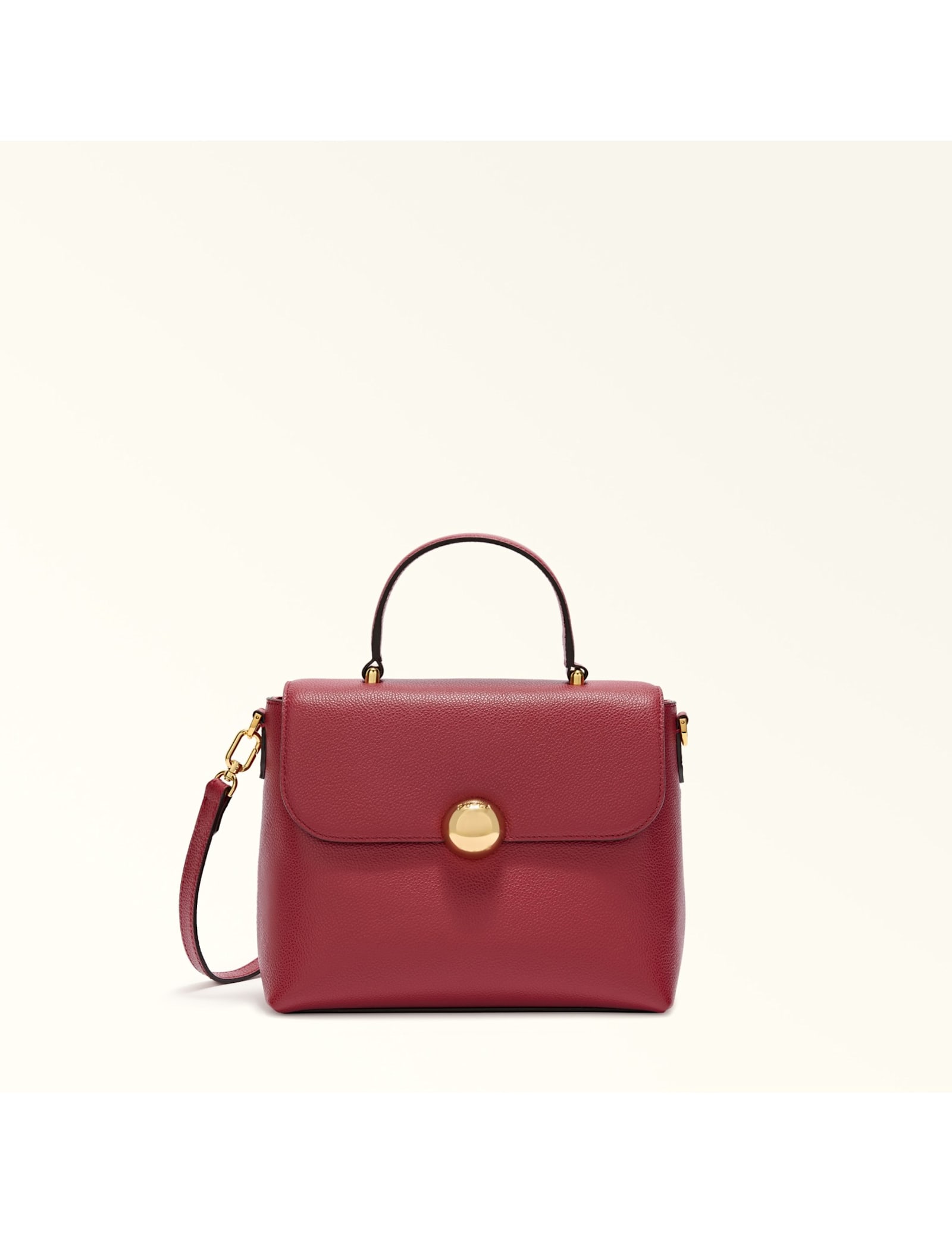 Furla Leather Handbag In Red