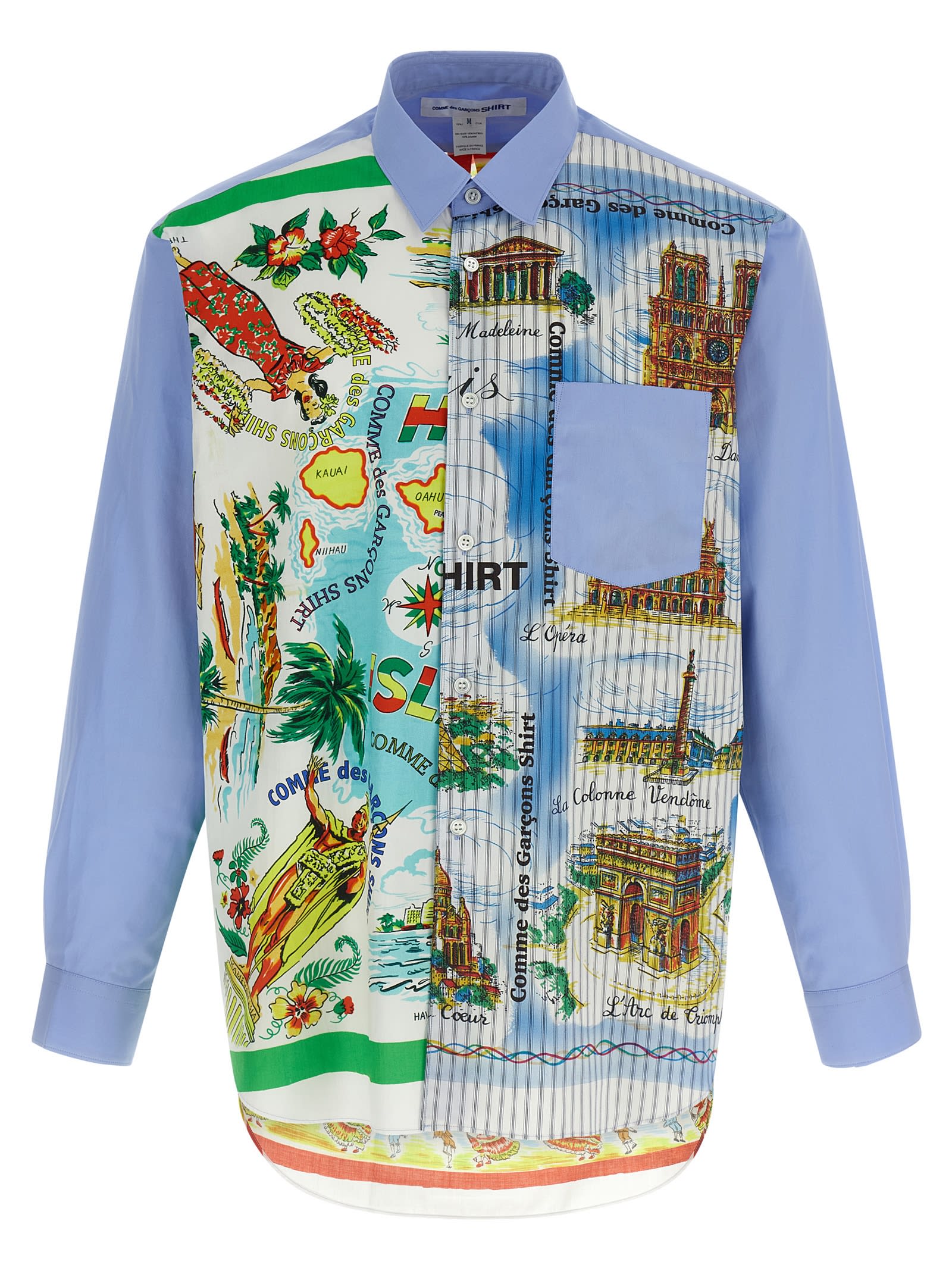 Comme Des Garçons Shirt Printed Shirt Shirt And Blouse Multicolor In Multi