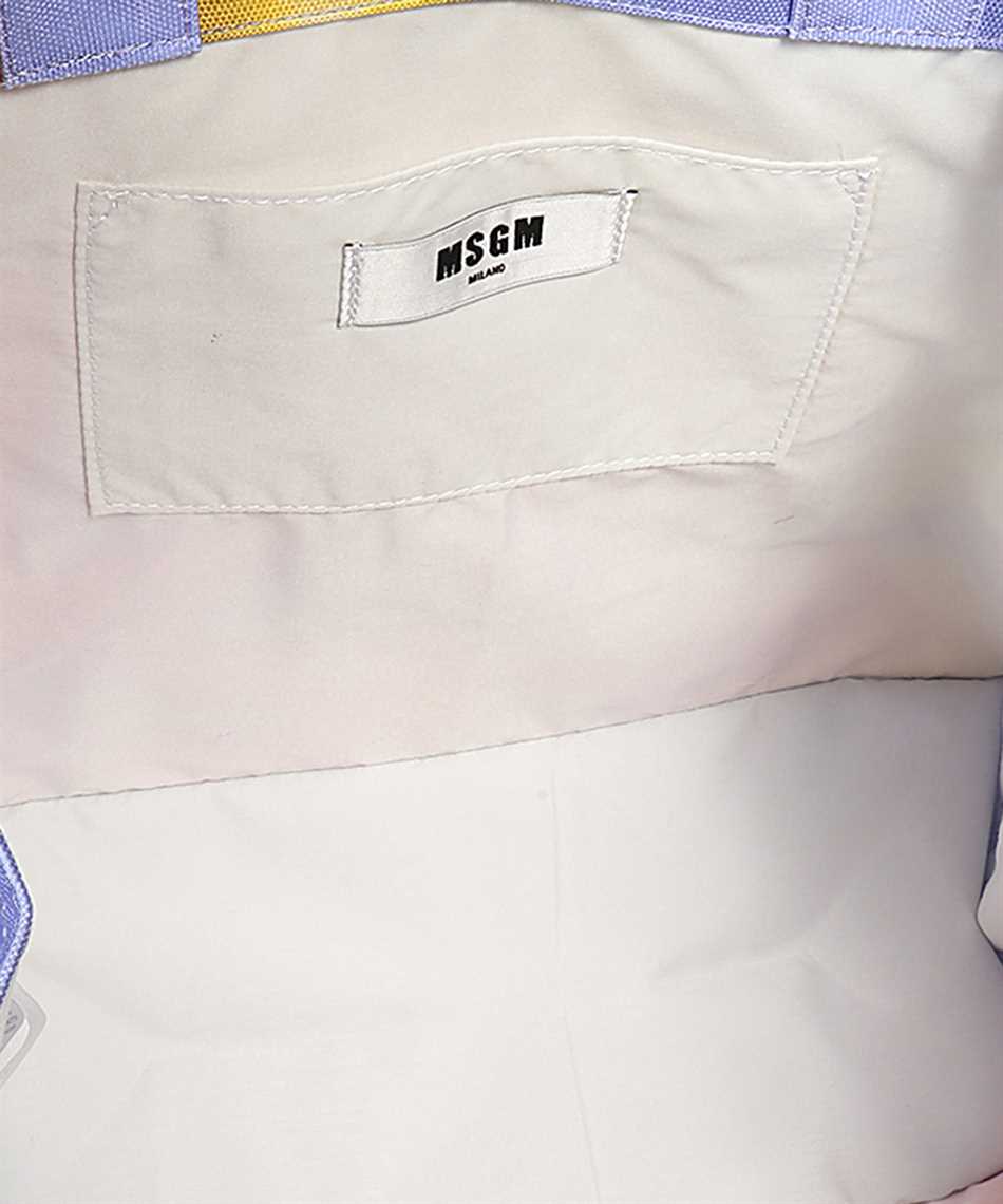 Msgm Logo Detail Tote Bag In Multi