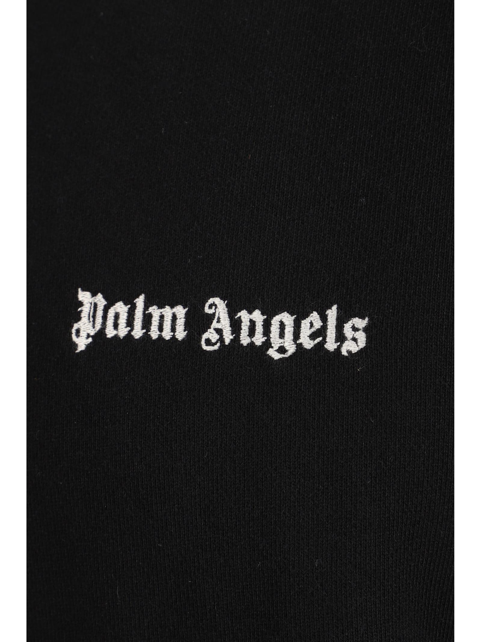 Palm Angels Brand-embroidery Kangaroo-pocket Relaxed-fit Cotton-jersey Hoody In 1003