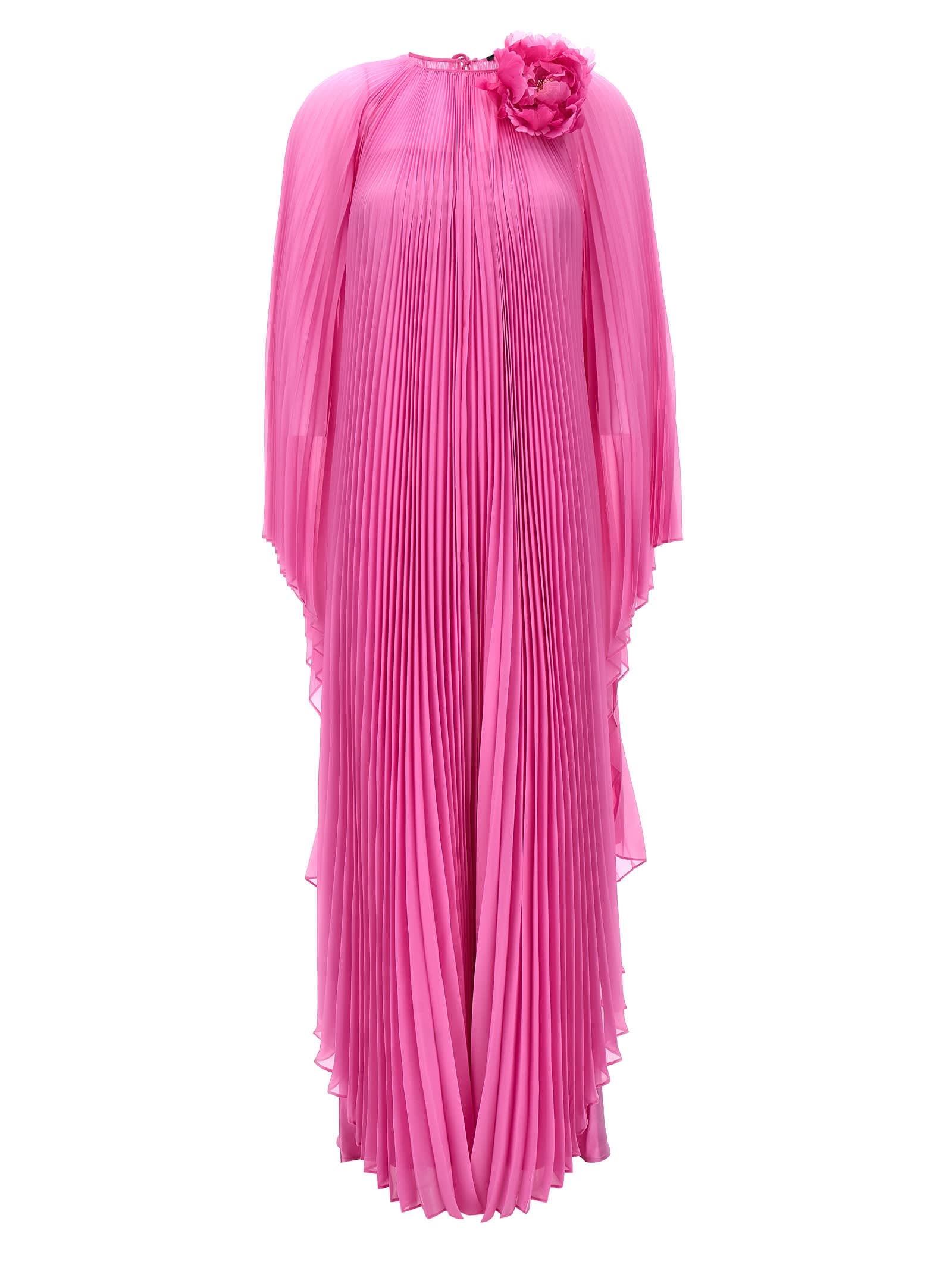 Shop Max Mara Farea Dress In Pink