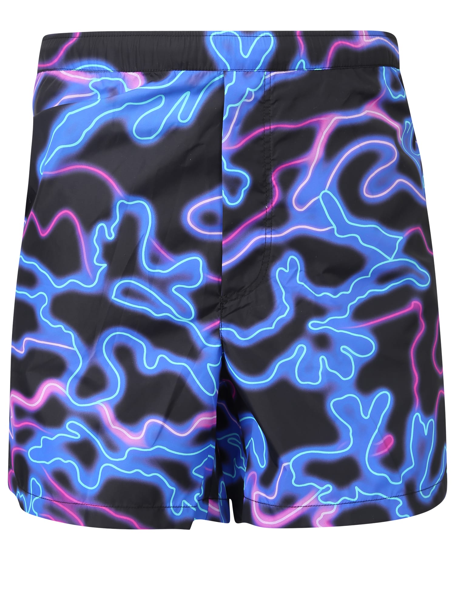 Valentino Neon-print Swimming Shorts