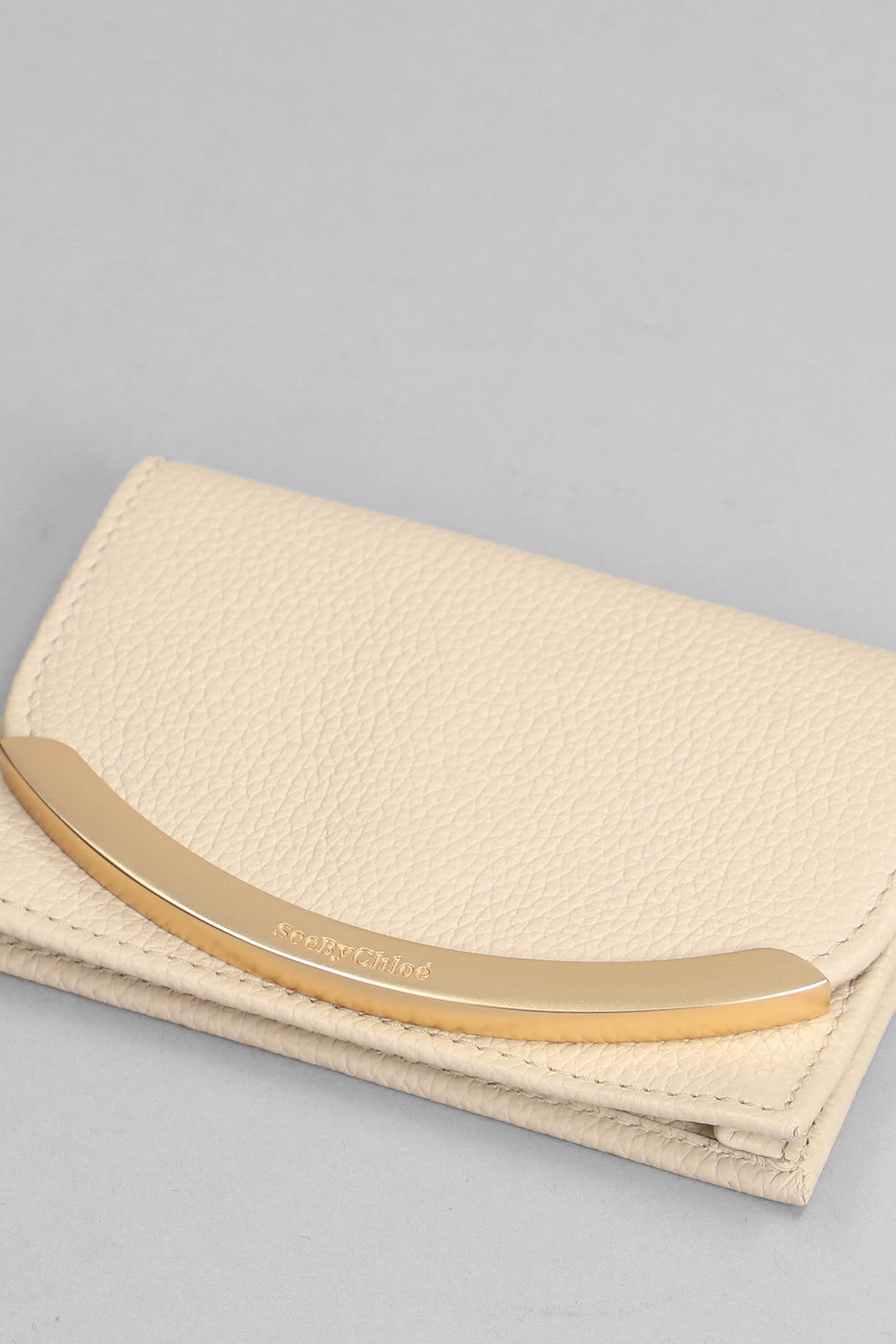 Shop See By Chloé Lizzie Wallet In Beige Leather
