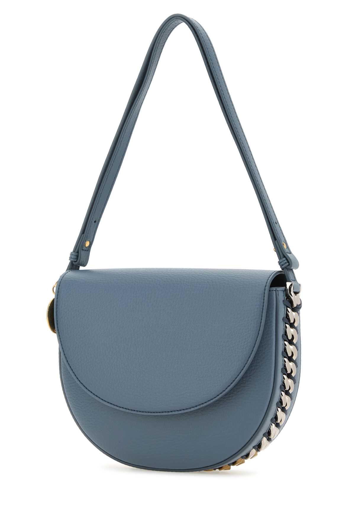 Shop Stella Mccartney Air Force Blue Alter Mat Medium Frayme Shoulder Bag In Bluegrey