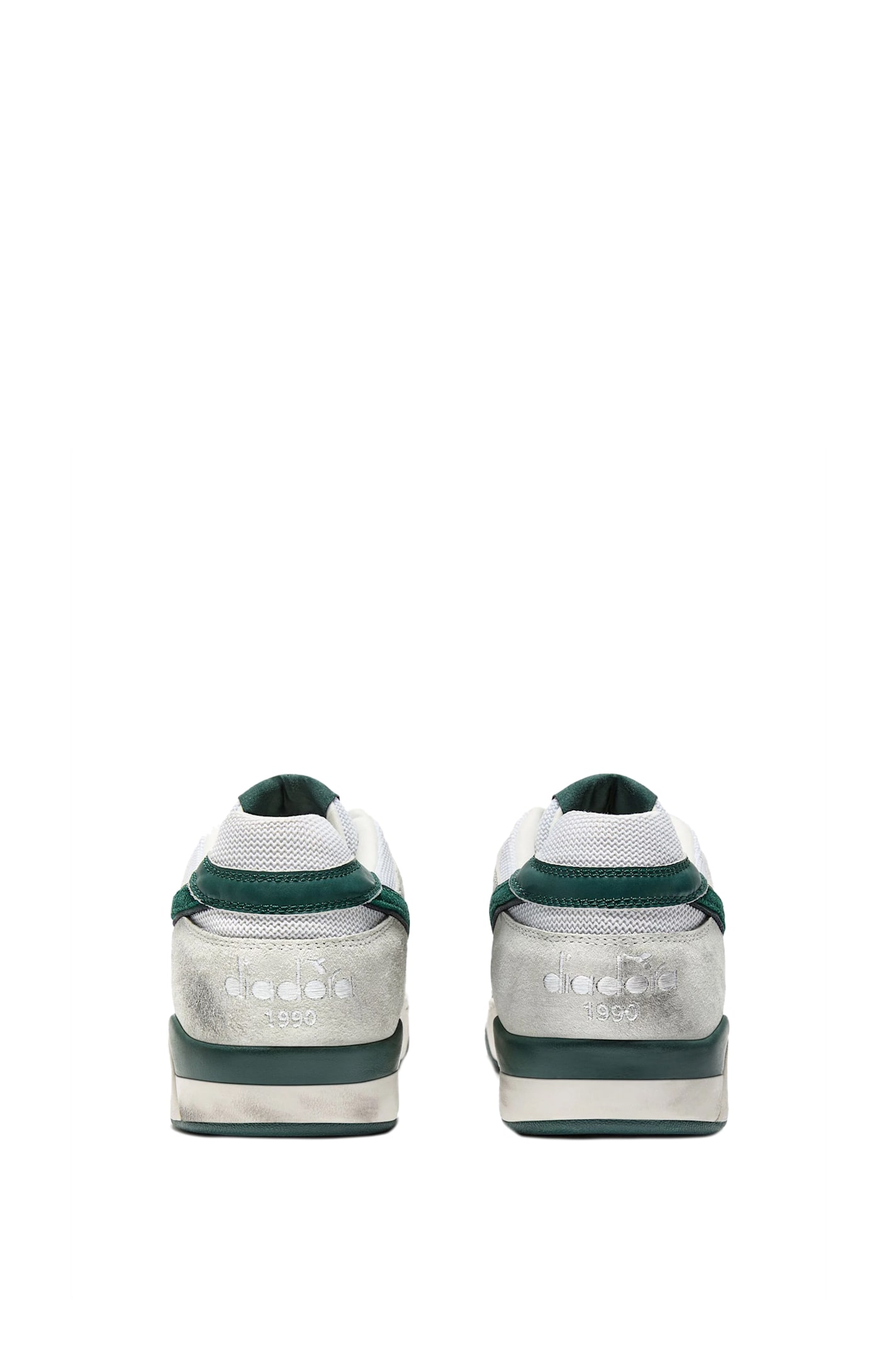 Diadora Sneakers B.560 Used In Bianco Verde Bistro