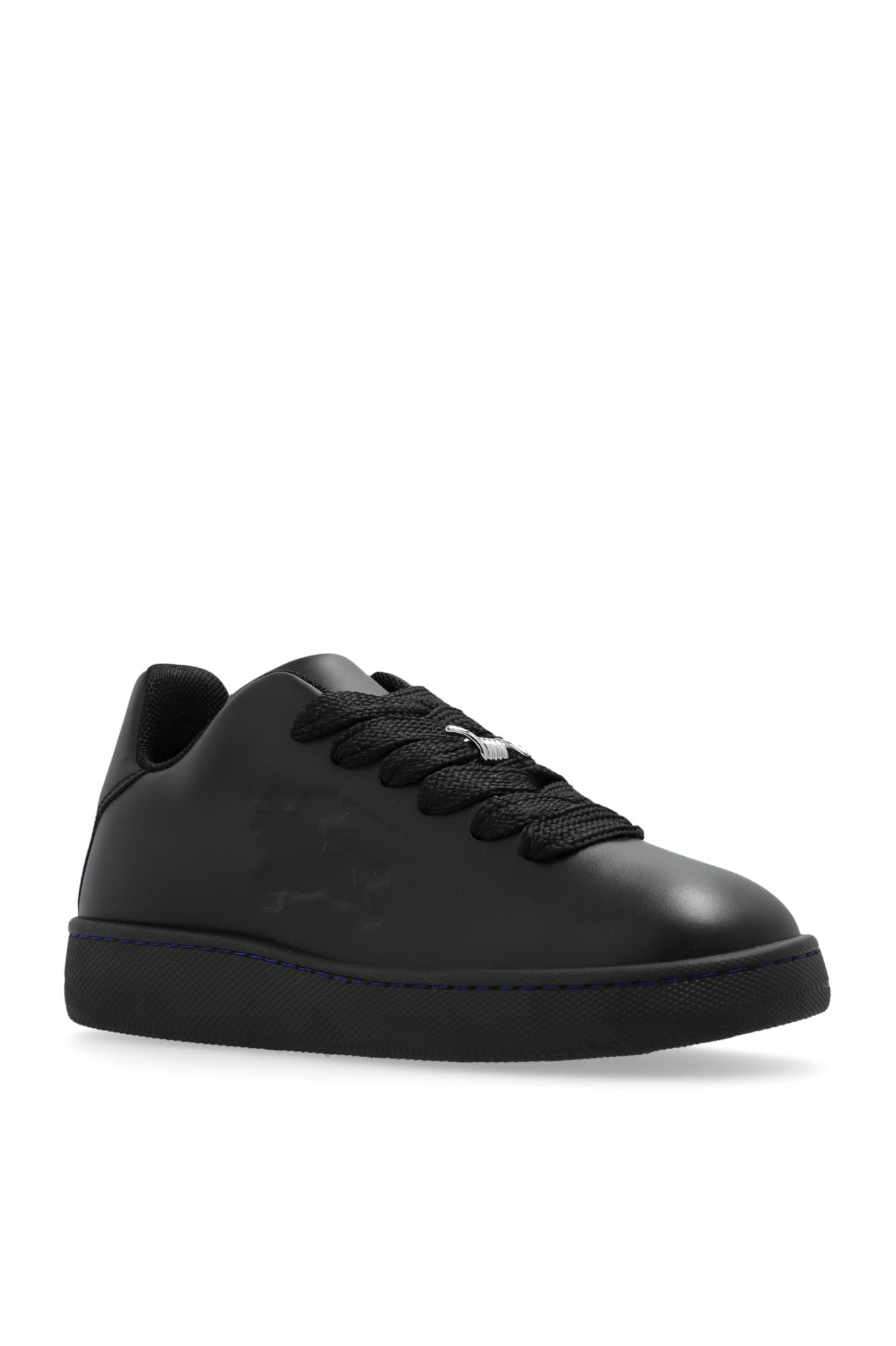 Shop Burberry Box Sports Shoes In Black