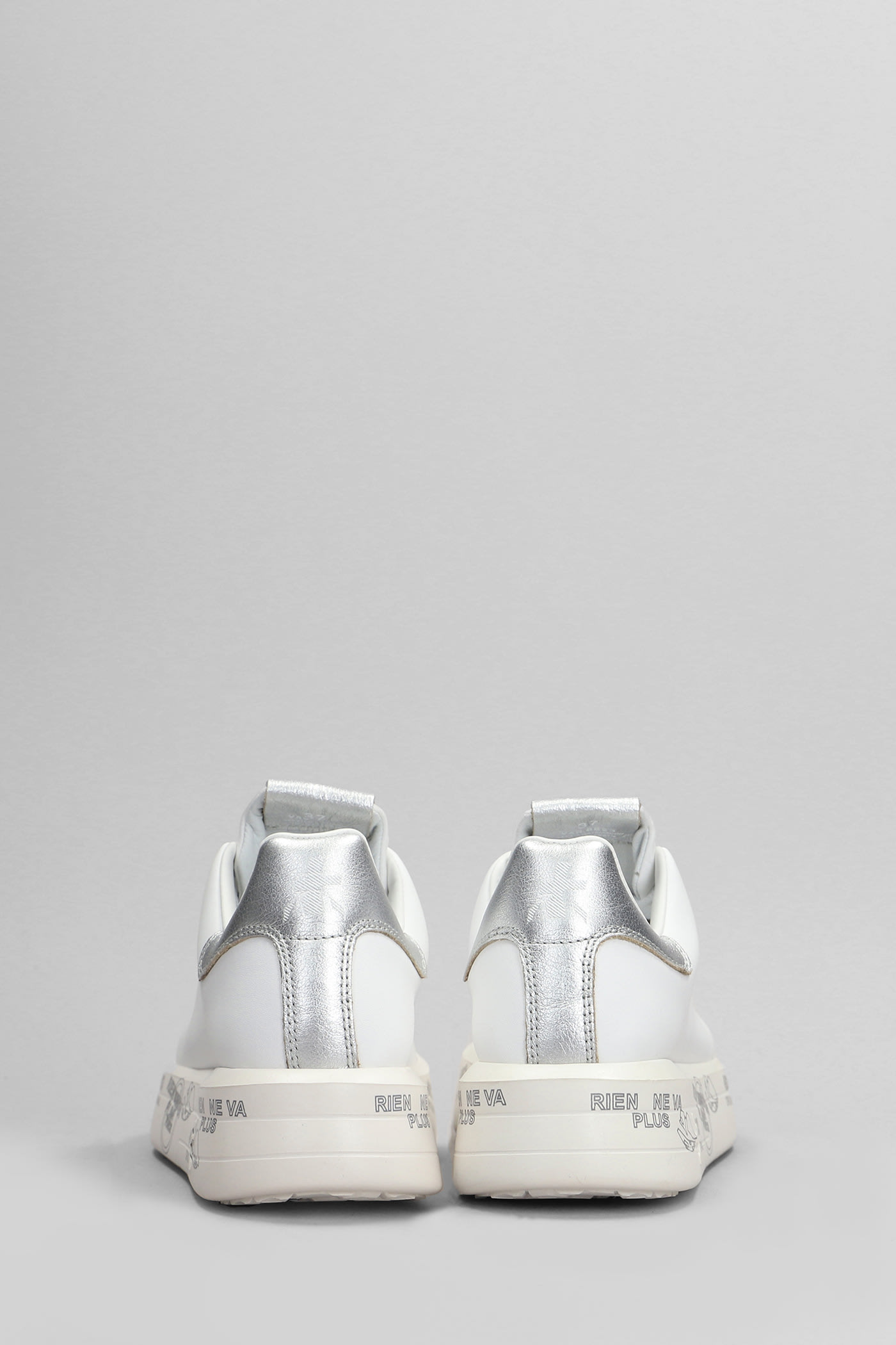 Shop Premiata Belle Sneakers In White Leather