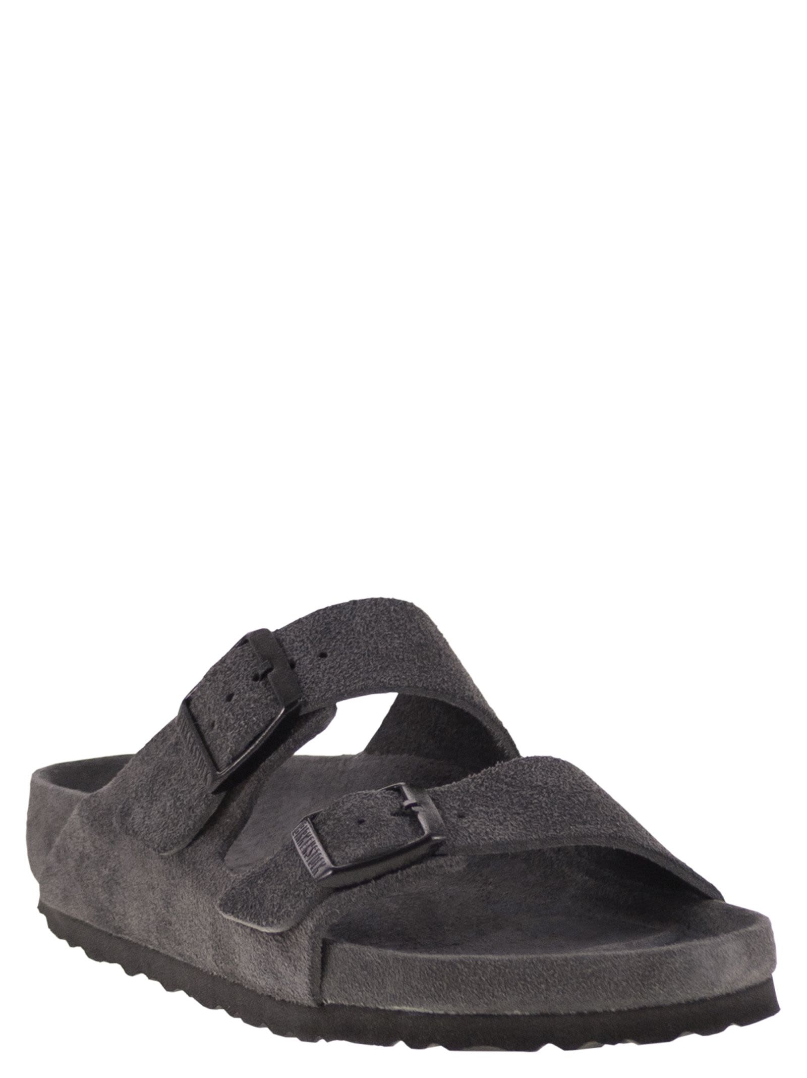 Birkenstock Arizona Exquisite - Slipper With Double Buckle In Gray