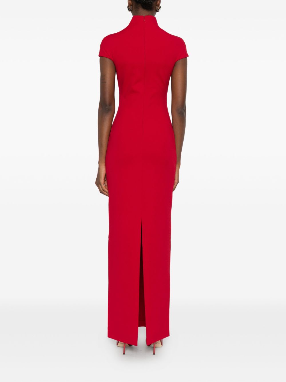 Solace London Lang Maxi Dress In Red