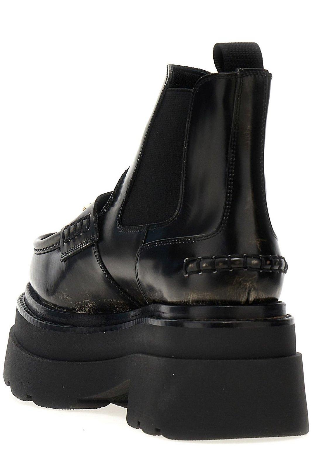 Shop Alexander Wang Carter Ankle Platform Ankle Boots In Black