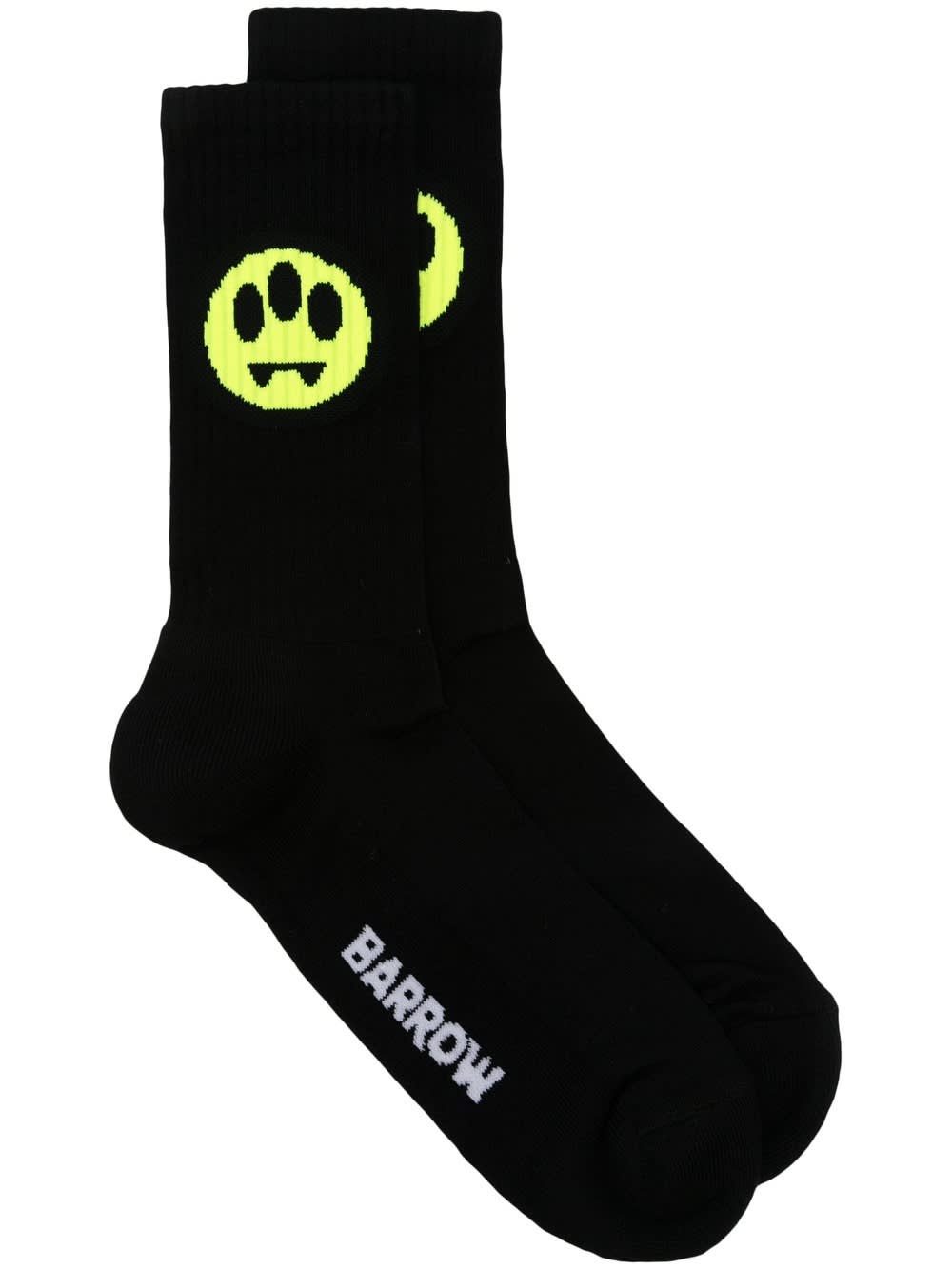 Shop Barrow Black Socks With Logo