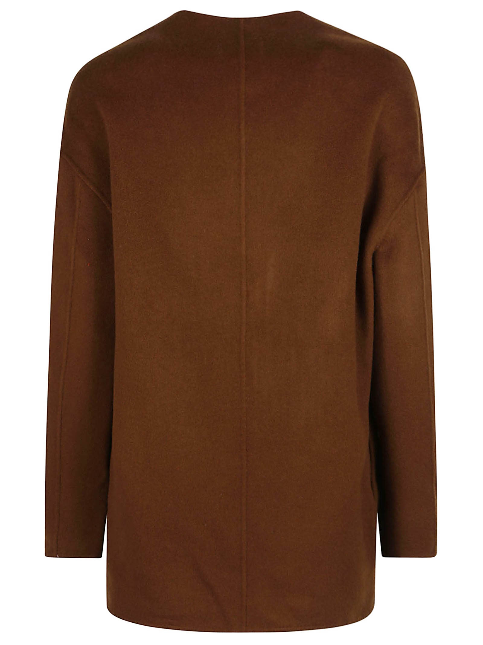 Shop Loulou Studio Gio Round Neck Short Coat