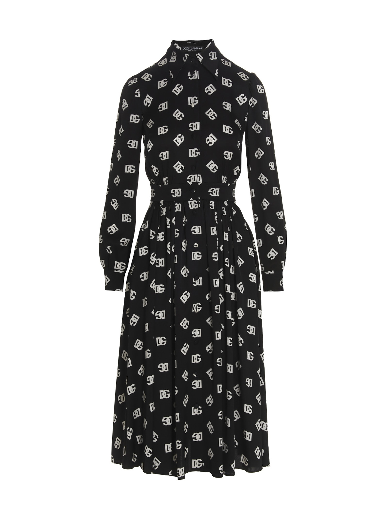 Shop Dolce & Gabbana Logo Print Dress