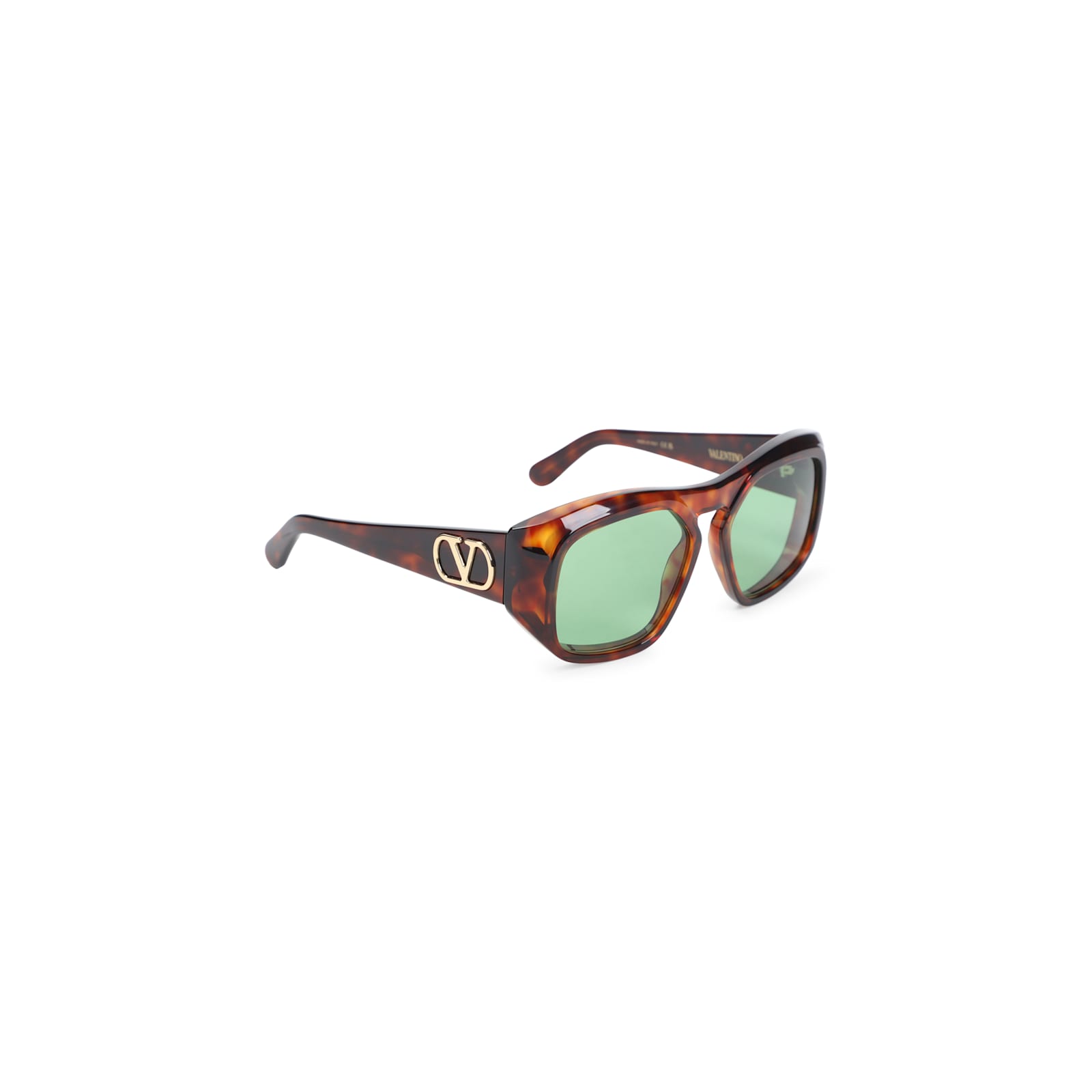 Valentino Garavani Oversized Tortoiseshell Frame Sunglasses In Brown