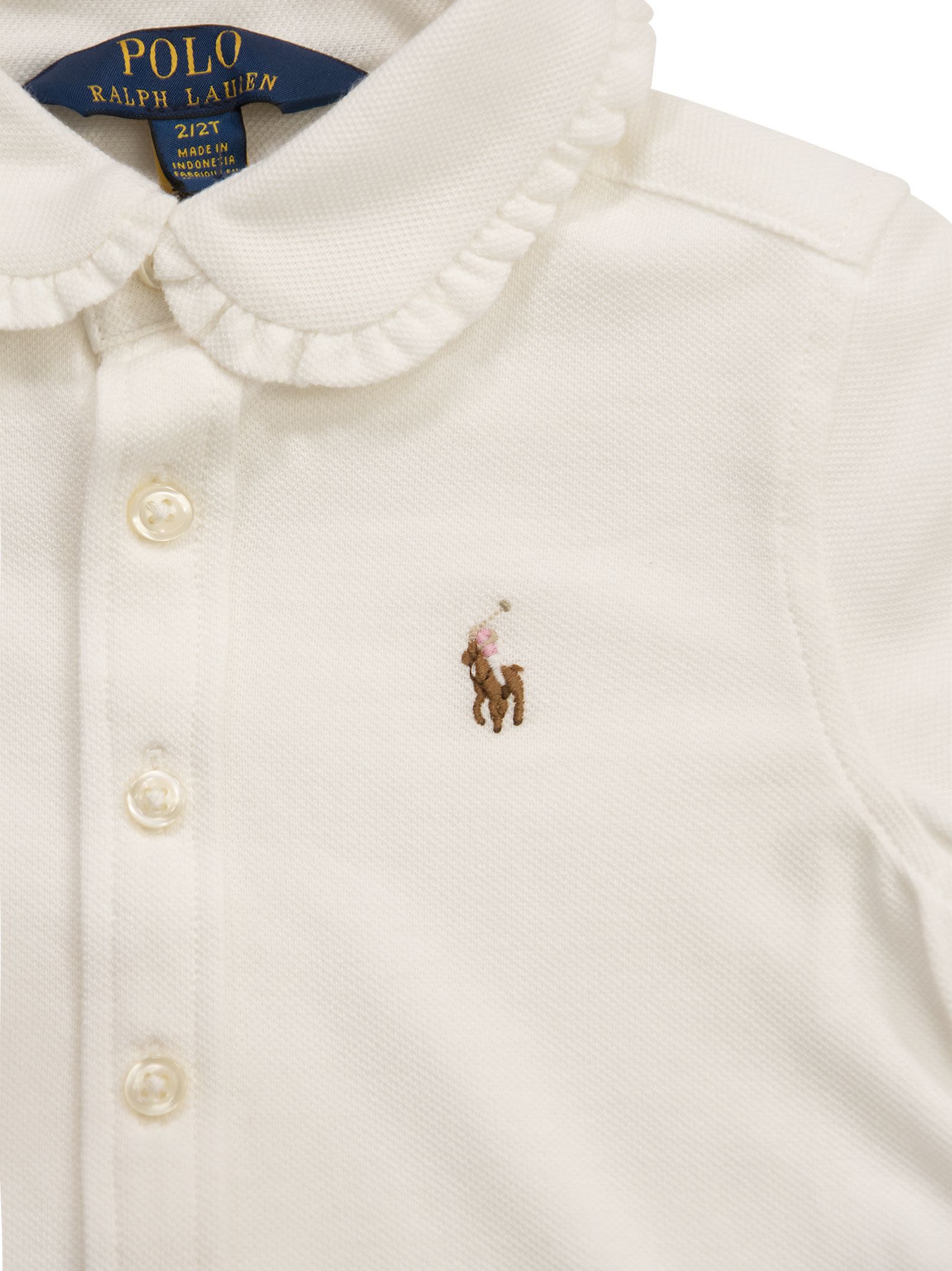 Shop Polo Ralph Lauren Knitted Oxford Shirt In White