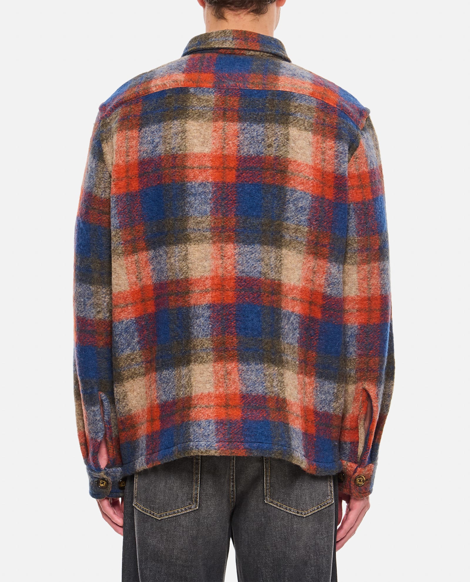 Shop Portuguese Flannel Parker Overshirt In Multicolour