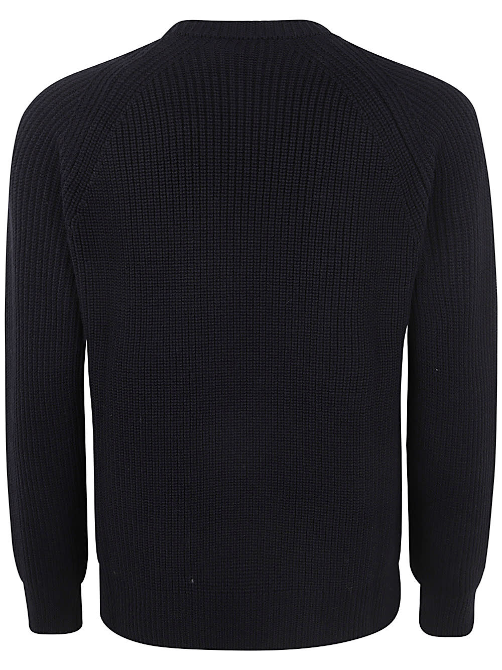 Shop Zanone Crewneck Giro Rag Slim Fit In Black