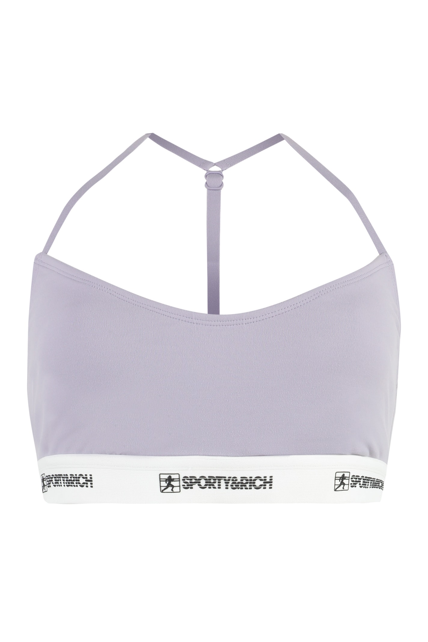 Sporty &amp; Rich Logo Sporty Tank-top In Lilac