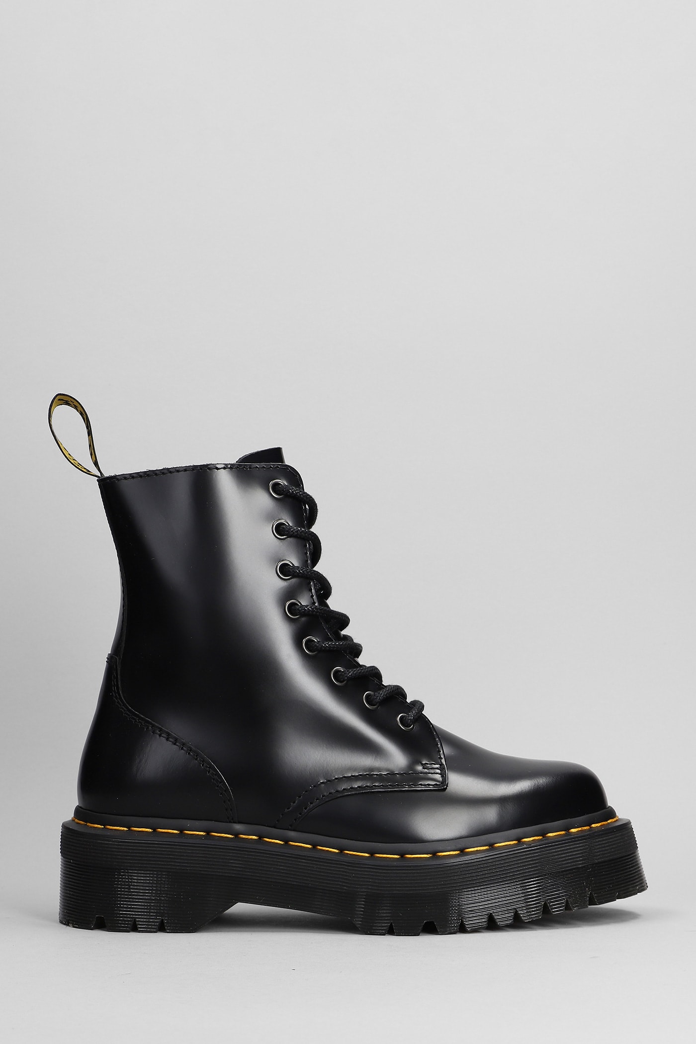 Jadon Combat Boots In Black Leather