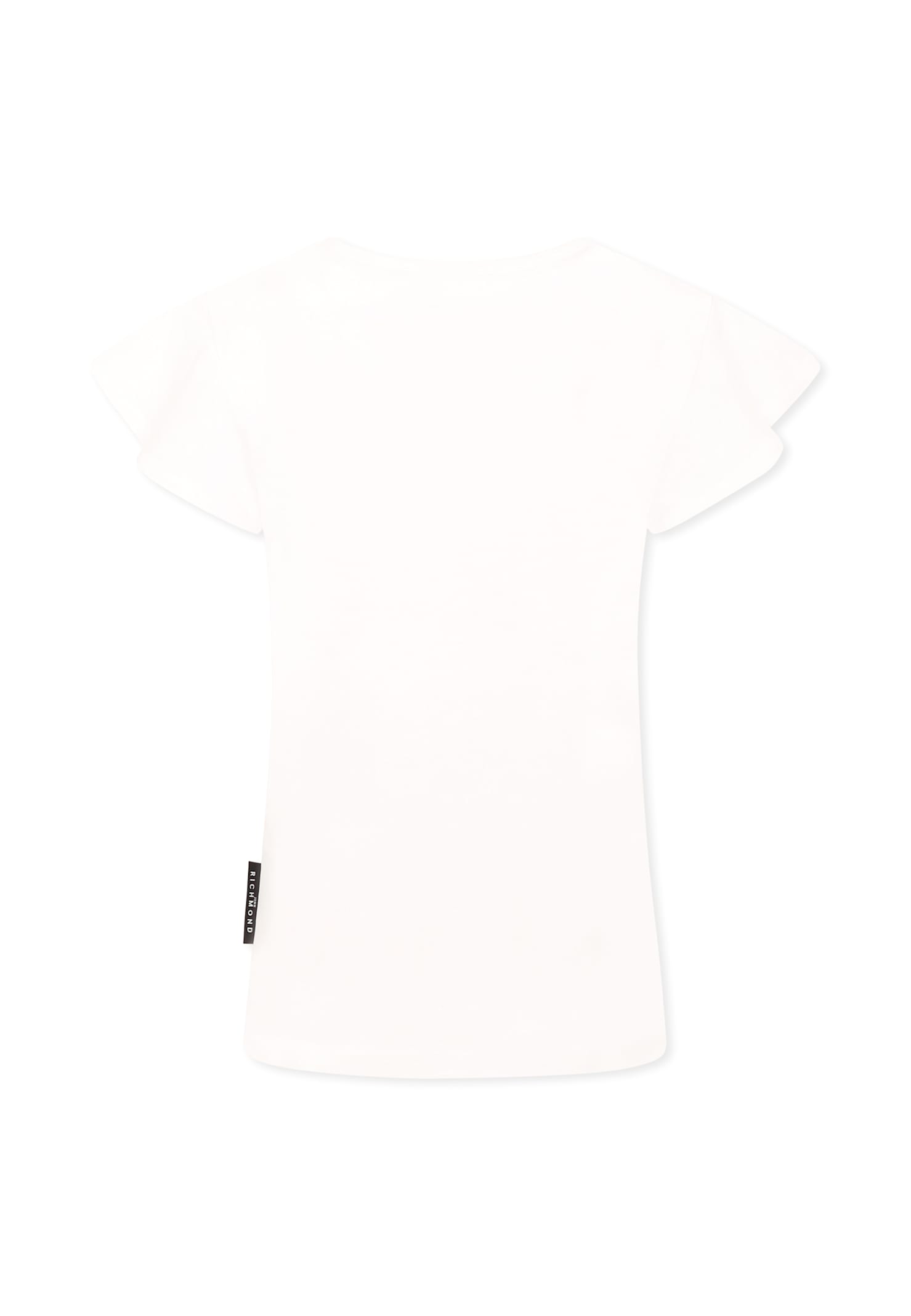 Richmond White T-shirt For Girl With Logo In White