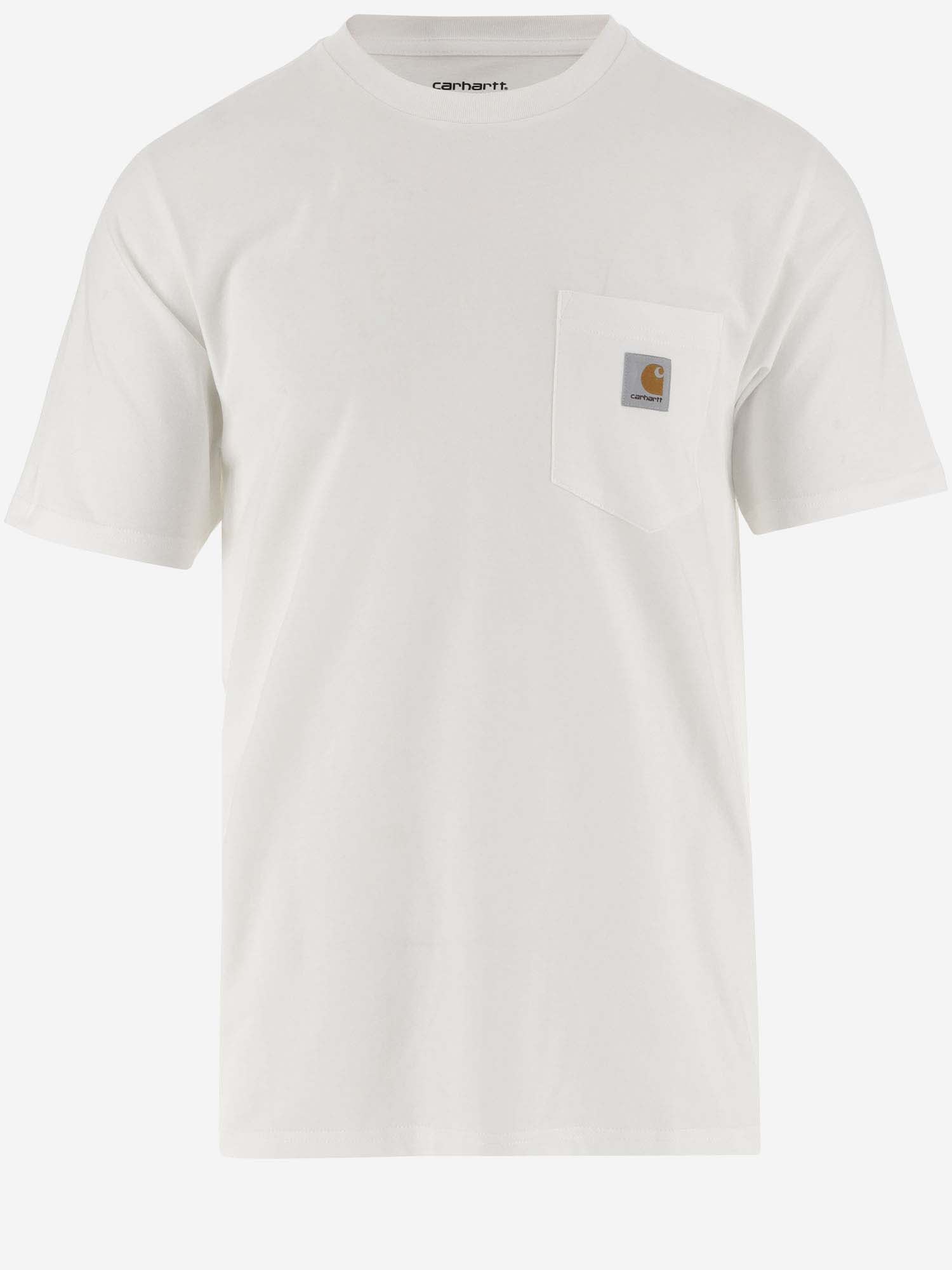 Carhartt Cotton T-shirt With Logo In White