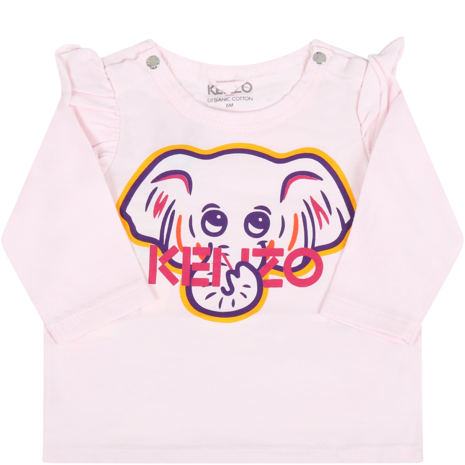 Kenzo Pink T-shirt For Babygirl