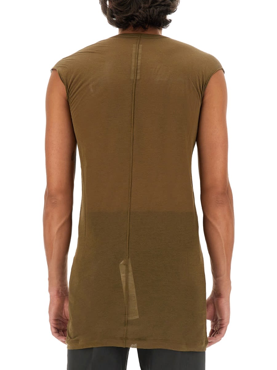 Shop Rick Owens V-neck T-shirt In Brown