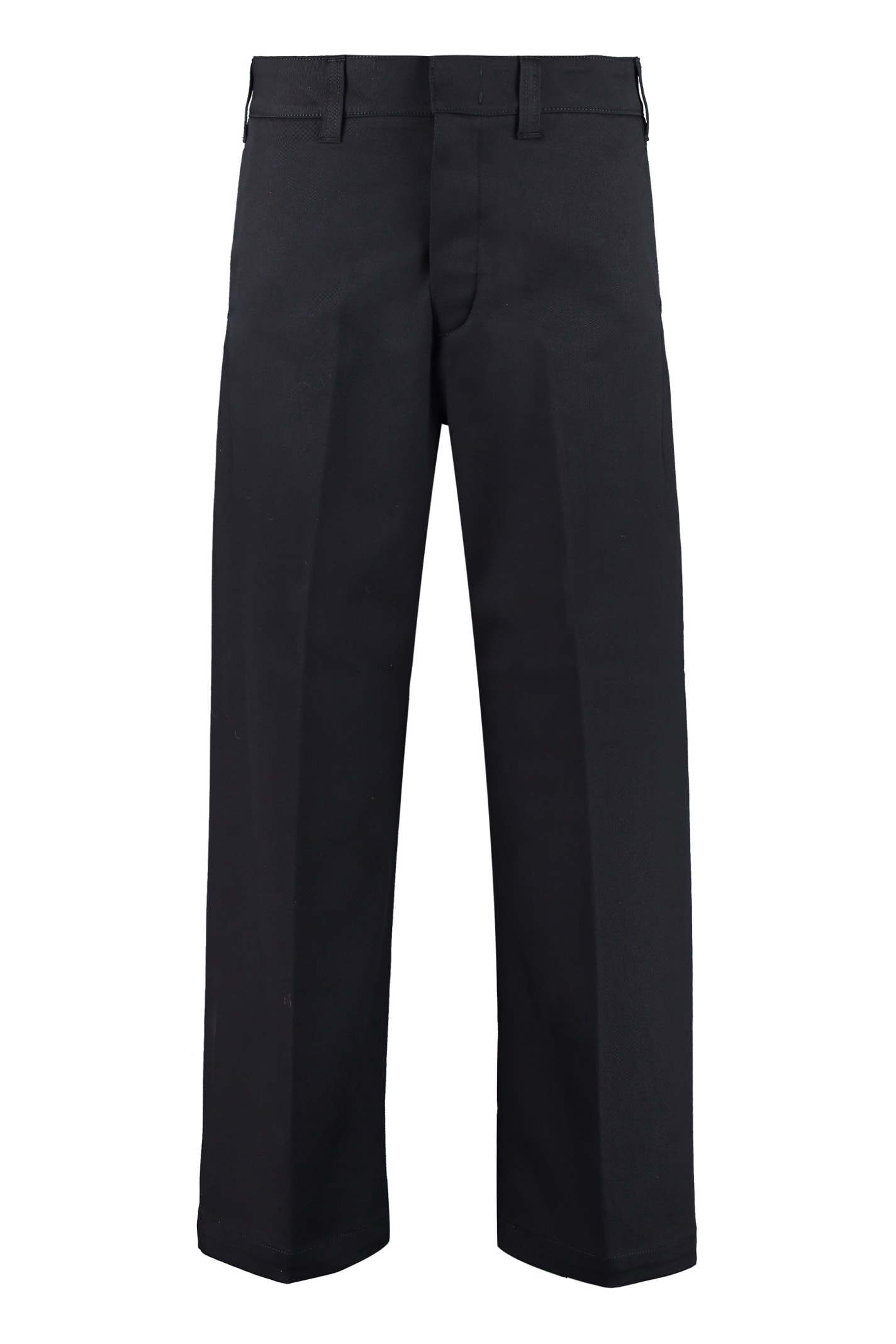Department Five Due High-rise Cotton Trousers