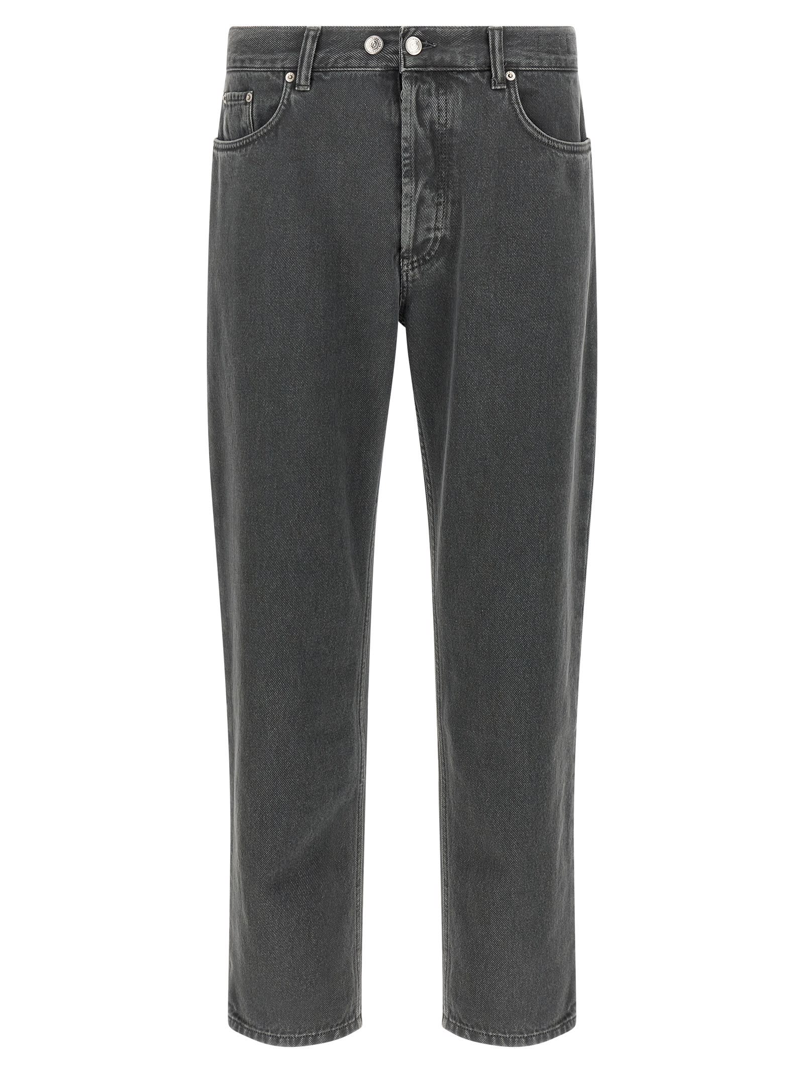 Department Five Musso Logo-patch Jeans In Gray