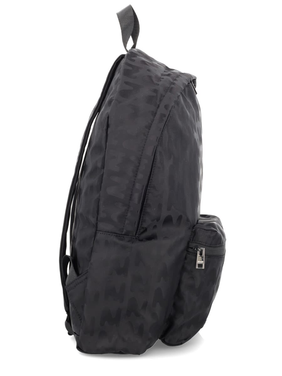 Msgm Backpack Mwave In Black