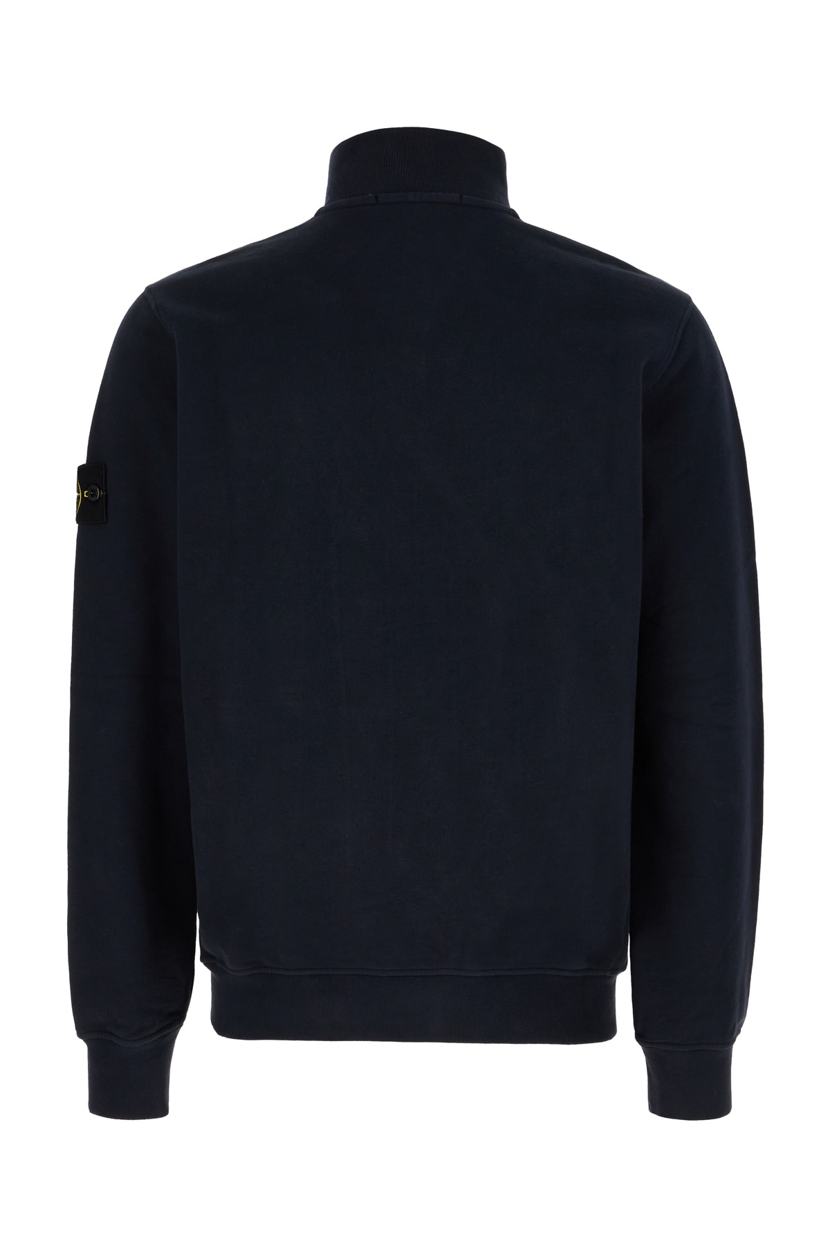 Shop Stone Island Midnight Blue Cotton Sweatshirt