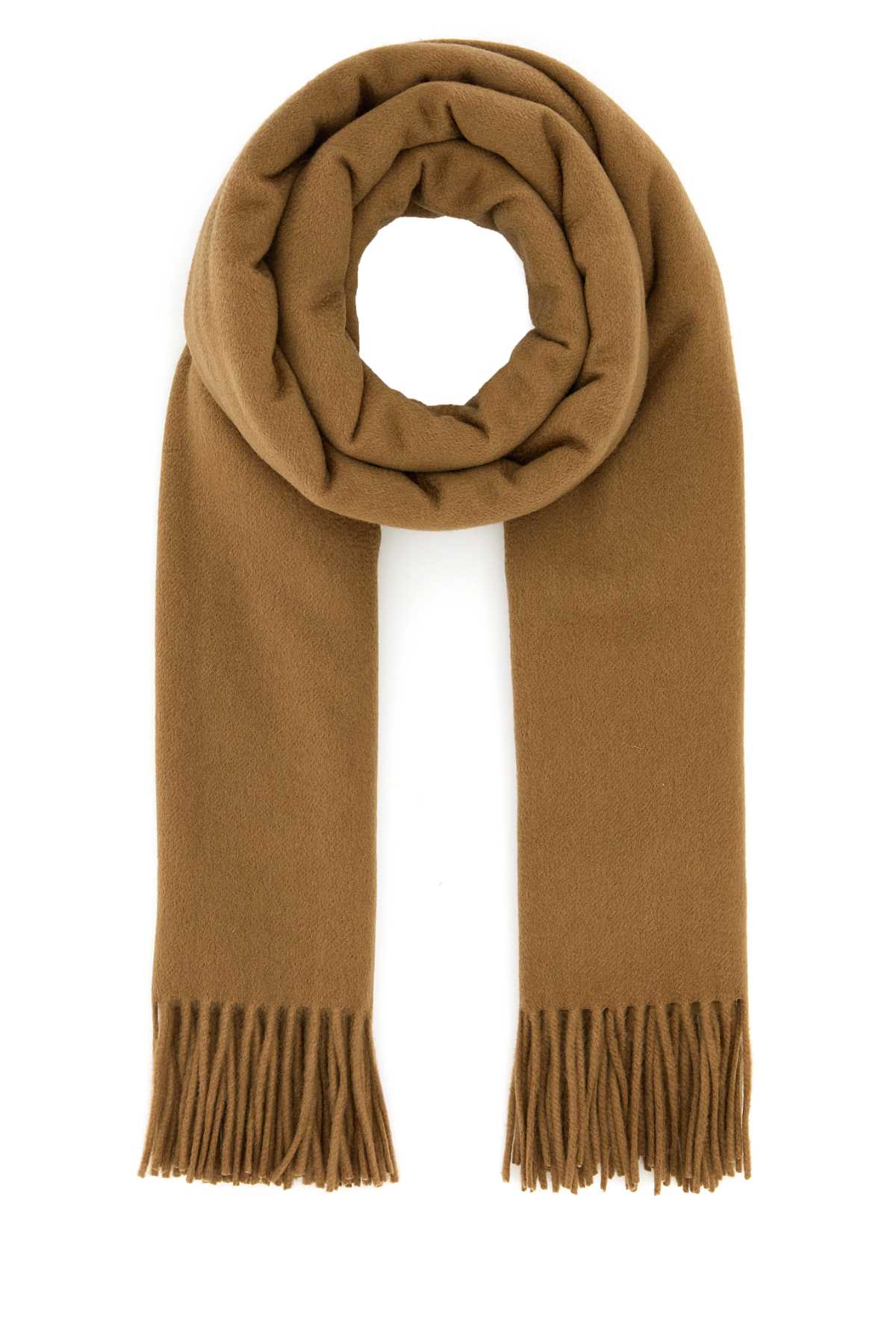 Shop Max Mara Caramel Cashmere Baci Scarf In Cammello