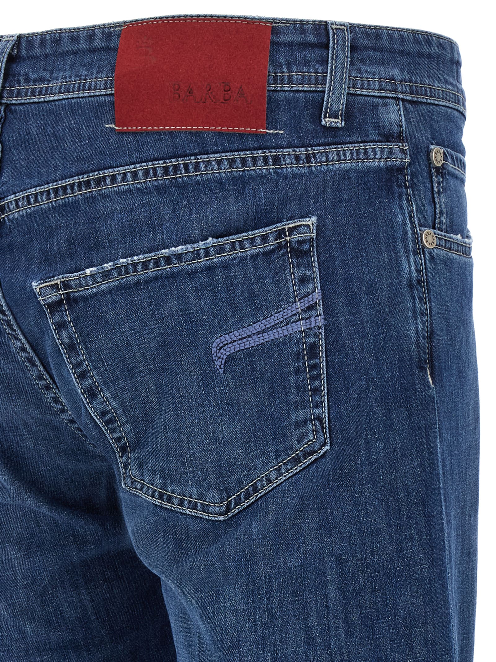Barba Napoli Five Jeans In Blue