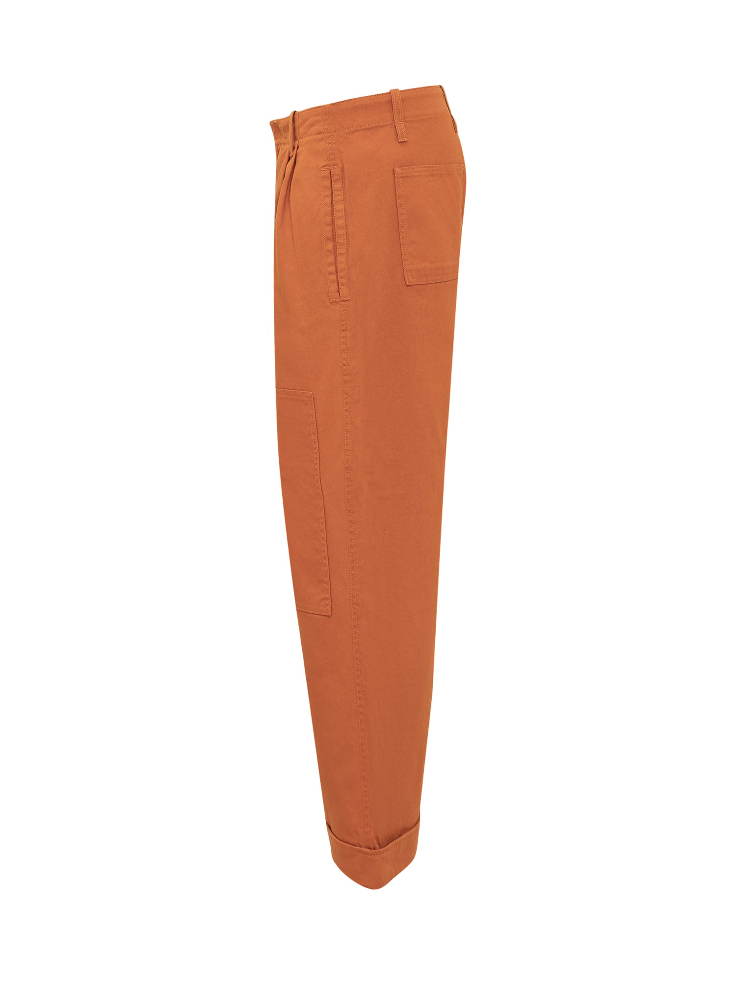 Shop Etro Worker Trousers In Red